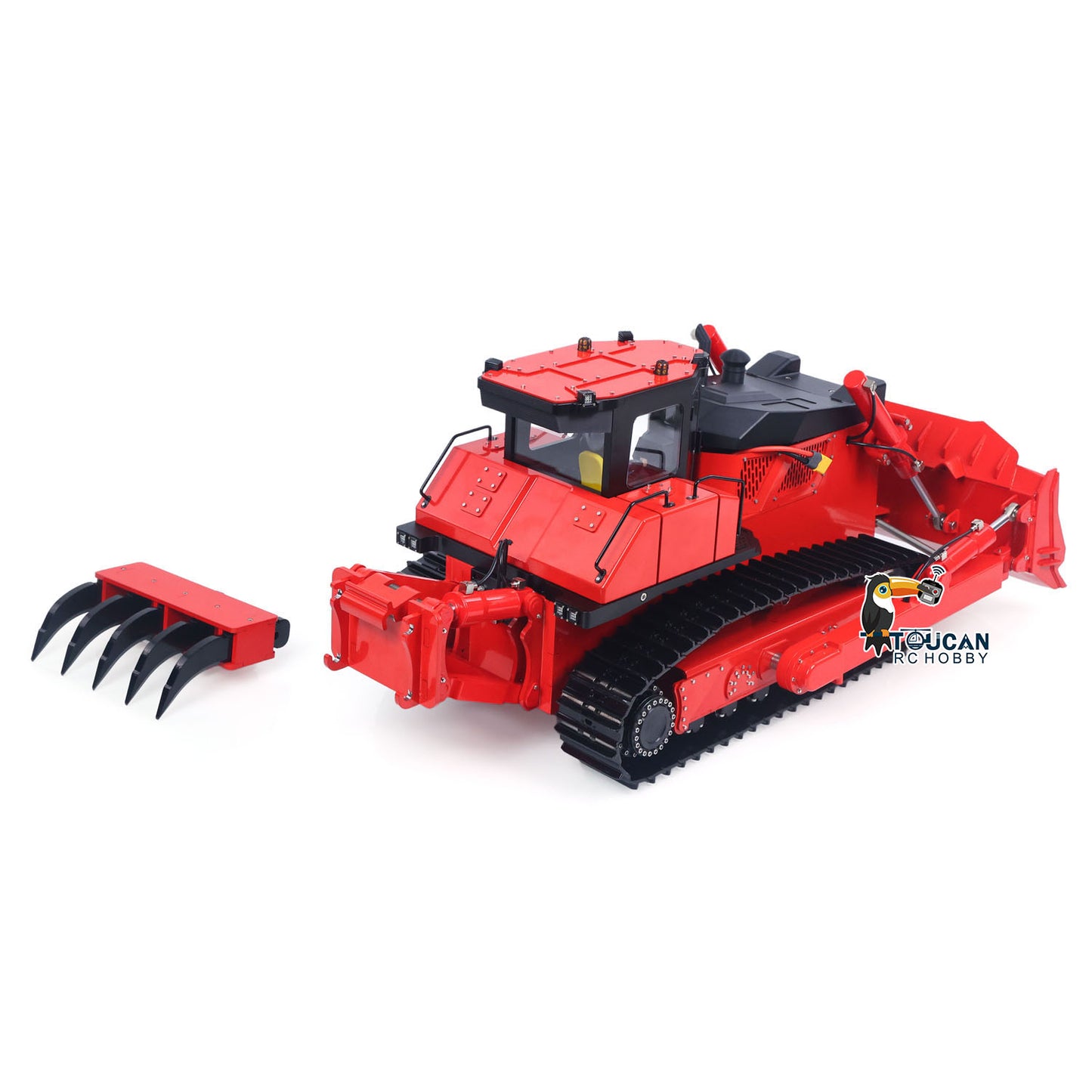 TOUCAN RTR Metal 1/12 Hydraulic Remote Control Bulldozer D155AX RC Dozer Model 7 Way Valve Brushless Motor Radio Master TX15 Battery