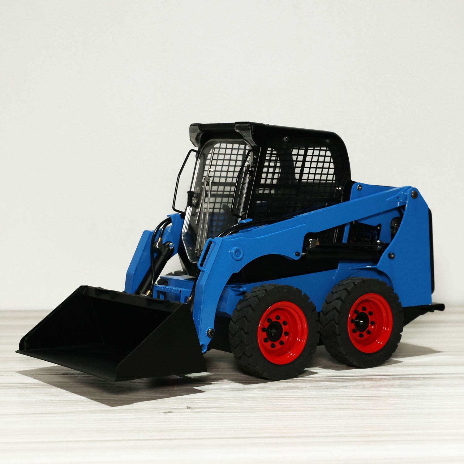 Remote Control Skid Steer Metal 1/14 Hydraulic RC Skid-Steer Loader SM450 Remote Control Wheeled ...