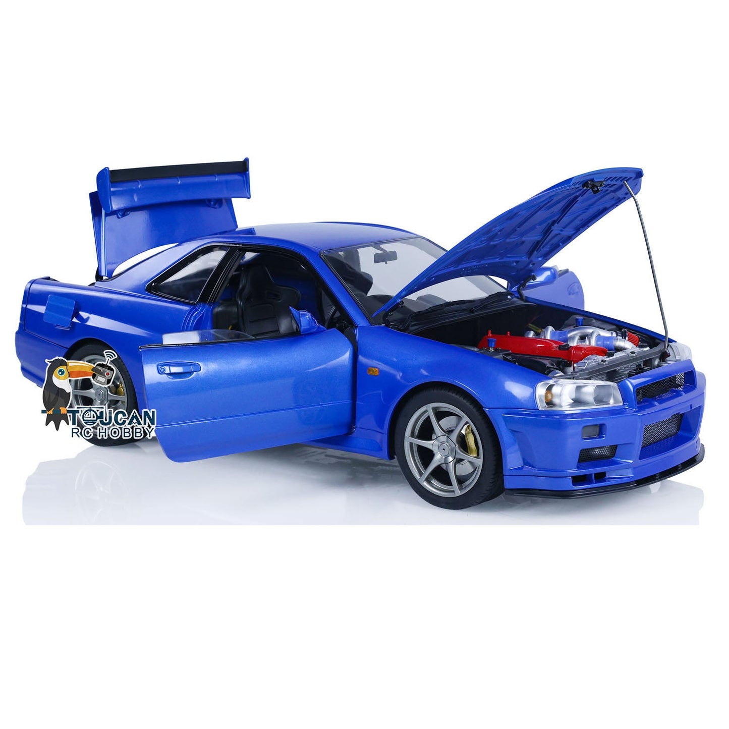 Capo 1/8 R34 RTR 4WD RC Drift Racing Car Metal Radio Controlled High-speed Vehicle Brushless Motor Painted Assembled DIY Model