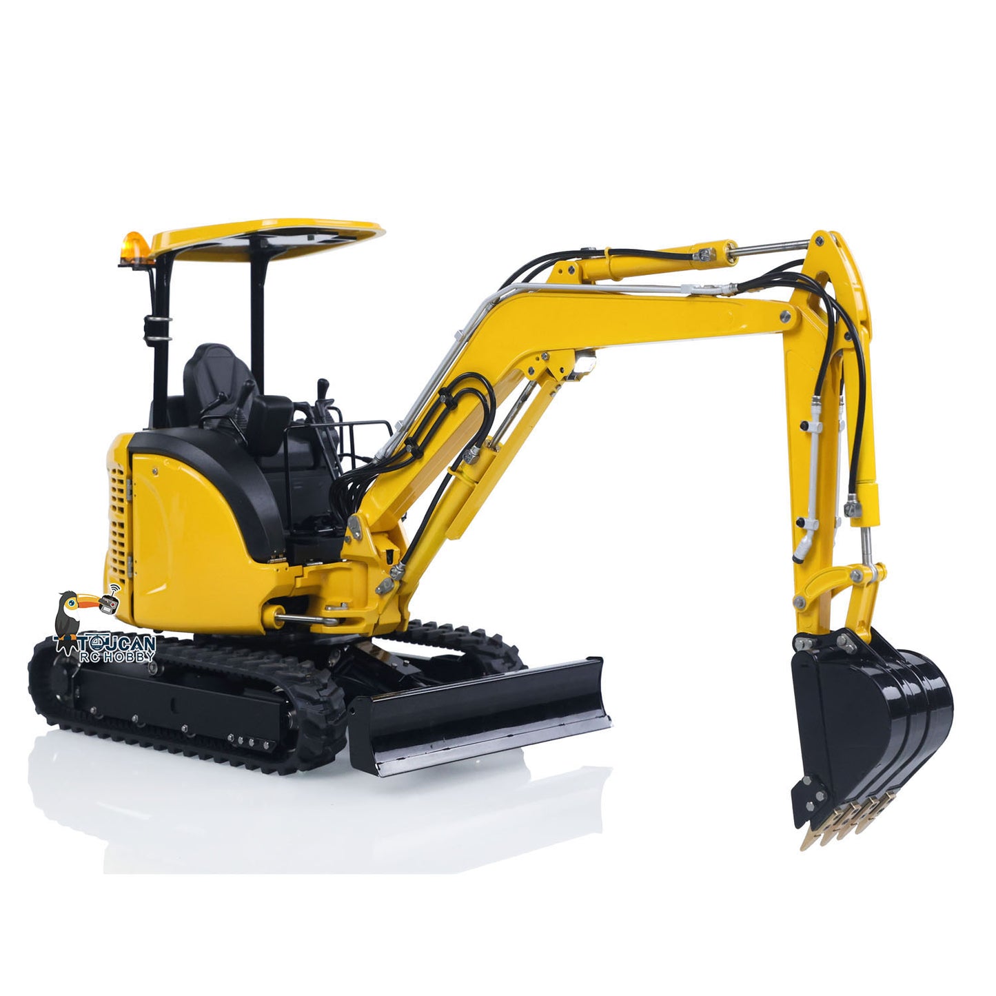 LESU 1/14 Mini RC Hydraulic Excavator PC30 Metal Radio Controlled Digger Model with 6CH Reversing Valves