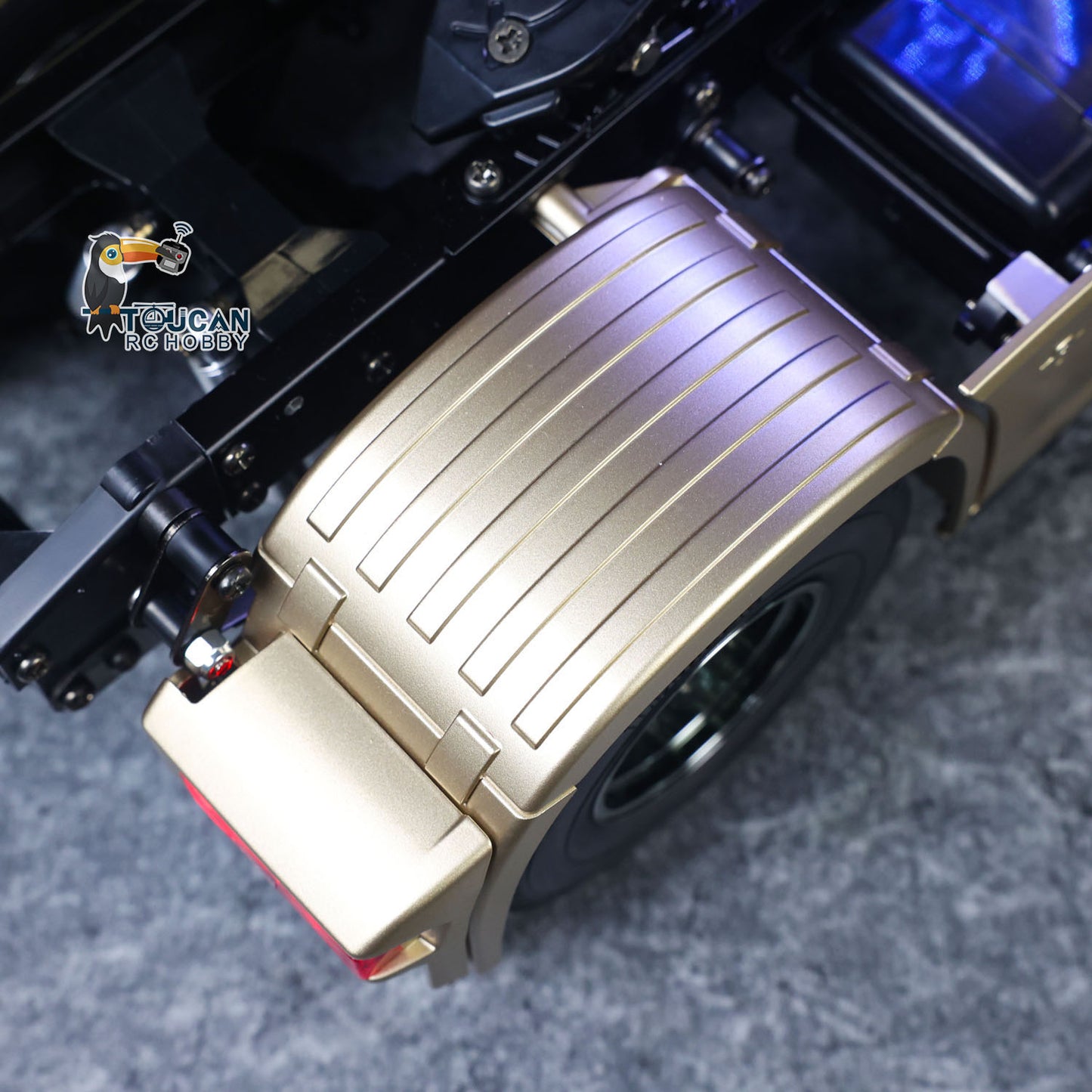 TOUCAN 1/14 Remote Control Tractor Truck 4X2 TAMIYA Chassis 56379 3Speed Gearbox Flowing Water Light Smoke Unit ST8 Radio RTR