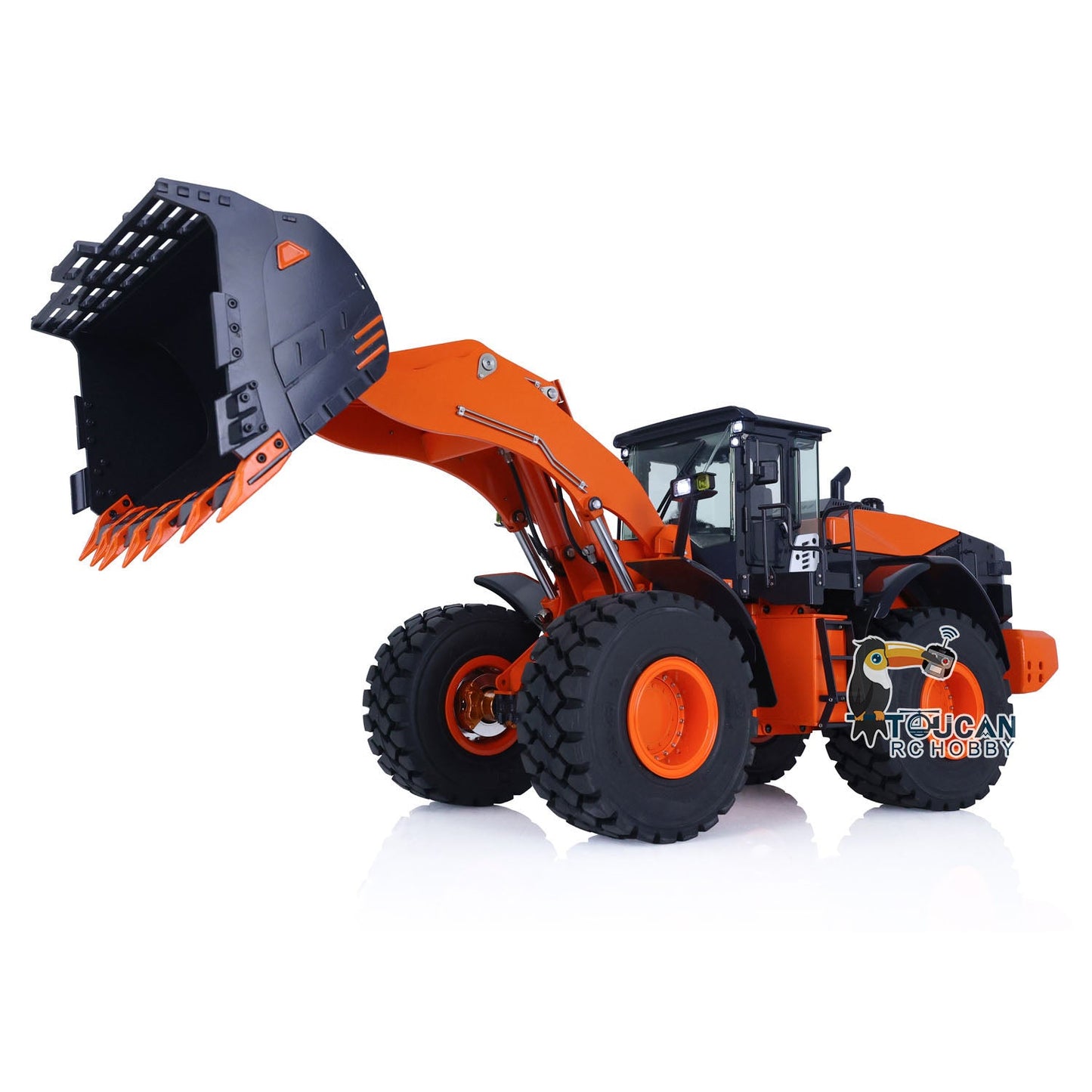 JDMODEL Metal Hydraulic Loader JDM-198 1/14 ZW370 RC Construction Vehicles RTR Car Models 2-Speed Transmission Battery