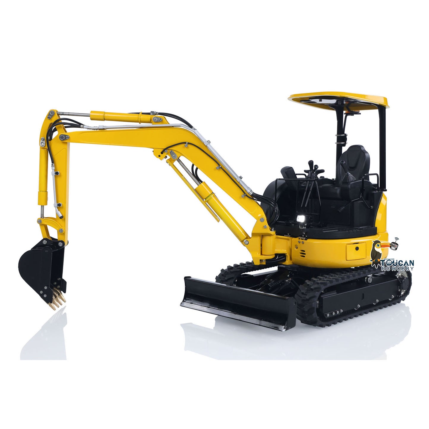 LESU 1/14 Mini RC Hydraulic Excavator PC30 Metal Radio Controlled Digger Model with 6CH Reversing Valves