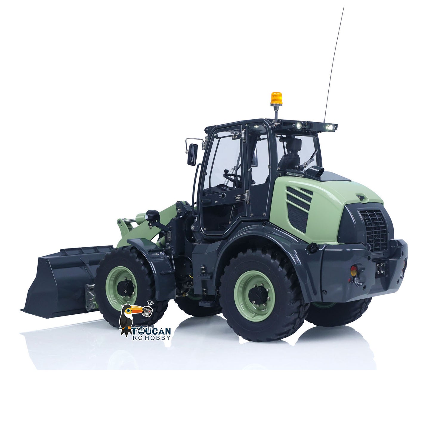 RTR LESU Metal 1/14 Remote Control Hydraulic Loader Aoue WA100M-8 4CH Valve RC Engineering Vehicle Quick Coupler Lights Sounds