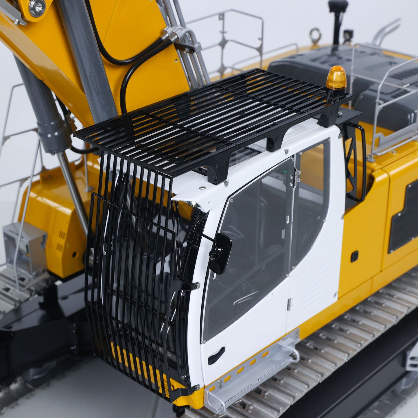 LESU Dual Pumps 1/14 RC Hydraulic Excavator LR956 Remote Control Metal 3 Arms Digger Model 4+3CH Valve Light Brushless Motor GPS without Radio System