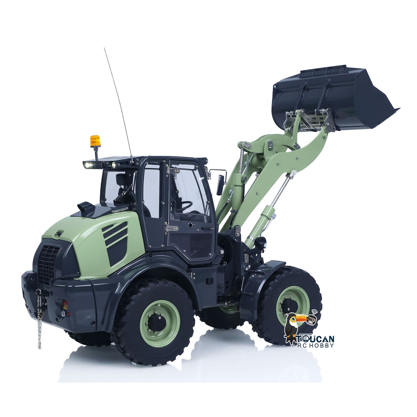 Metal LESU 1/14 RC Hydraulic Loader Aoue WA100M-8 4X4 RTR Remote Control Construction Vehicle Axle Differential Lock Sound Light ST8 Radio Engineering Machine