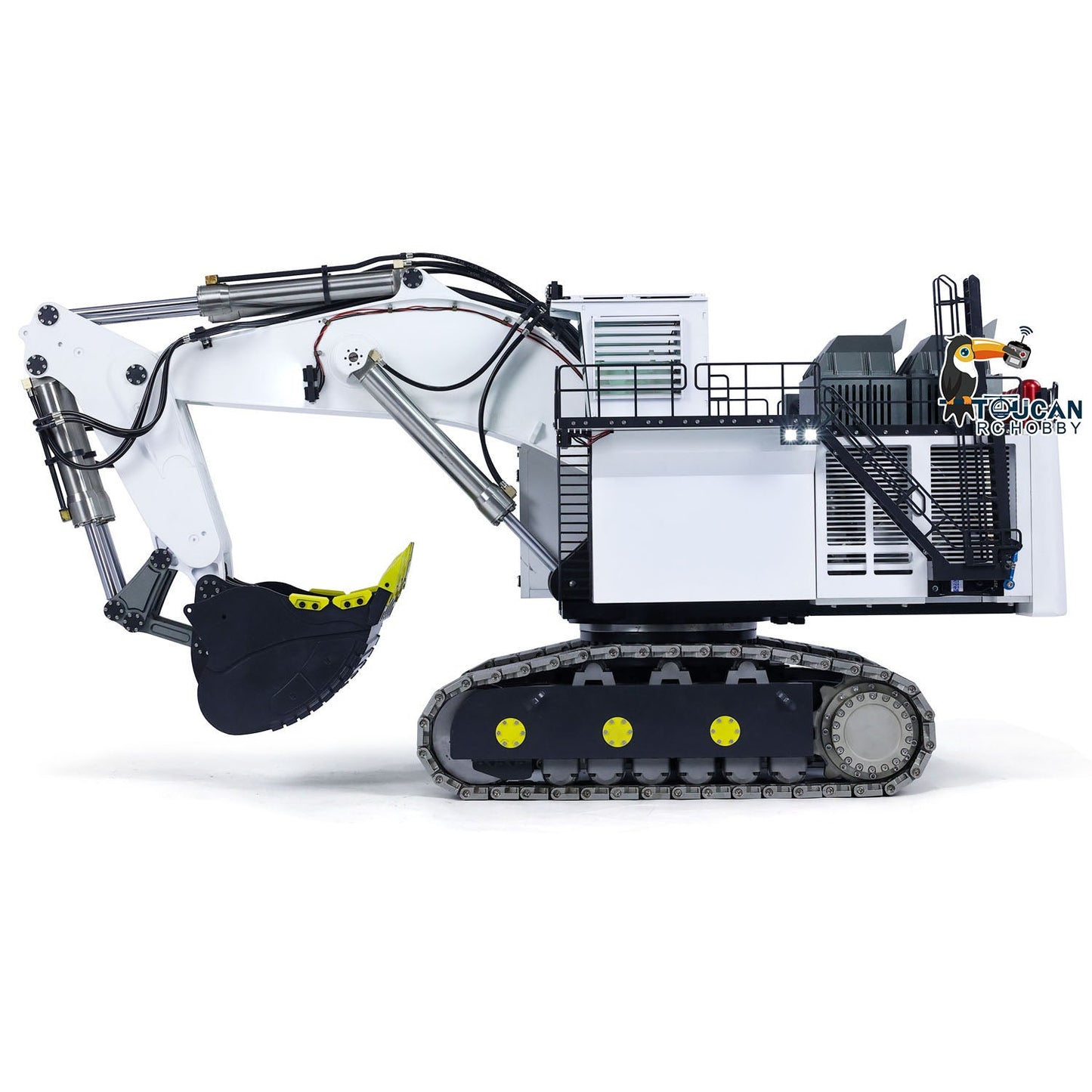 Metal 1/25 R9800 RC Hydraulic Equipment Excavator Heavy Duty Remote Control Diggers Double Pump Hobby Models PNP RTR