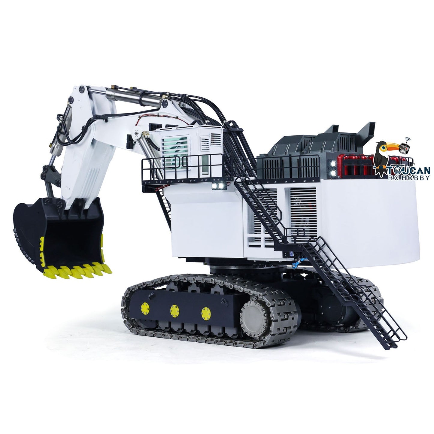 Metal 1/25 R9800 RC Hydraulic Equipment Excavator Heavy Duty Remote Control Diggers Double Pump Hobby Models PNP RTR