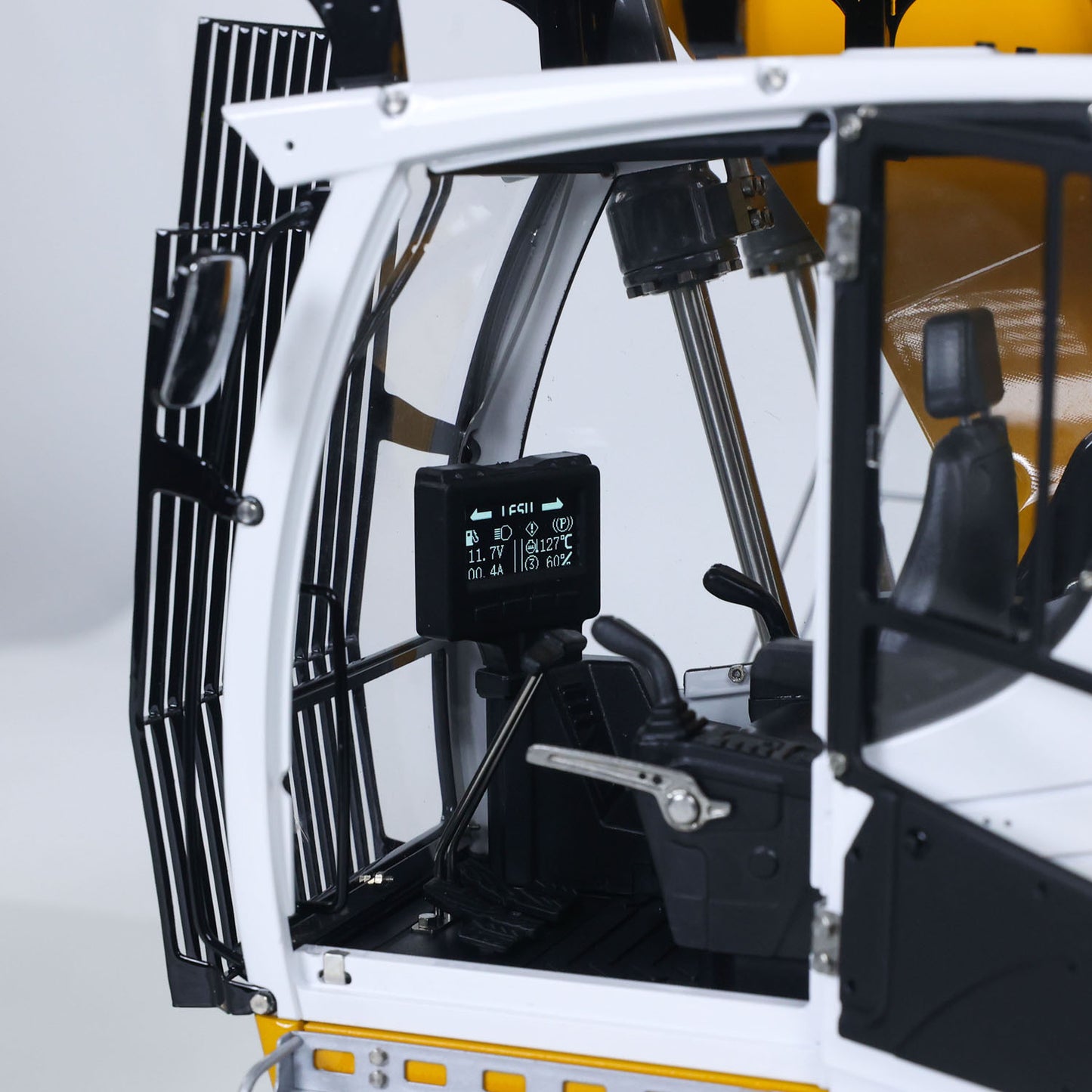 LESU Dual Pumps 1/14 RC Hydraulic Excavator LR956 Remote Control Metal 3 Arms Digger Model 4+3CH Valve Light Brushless Motor GPS without Radio System
