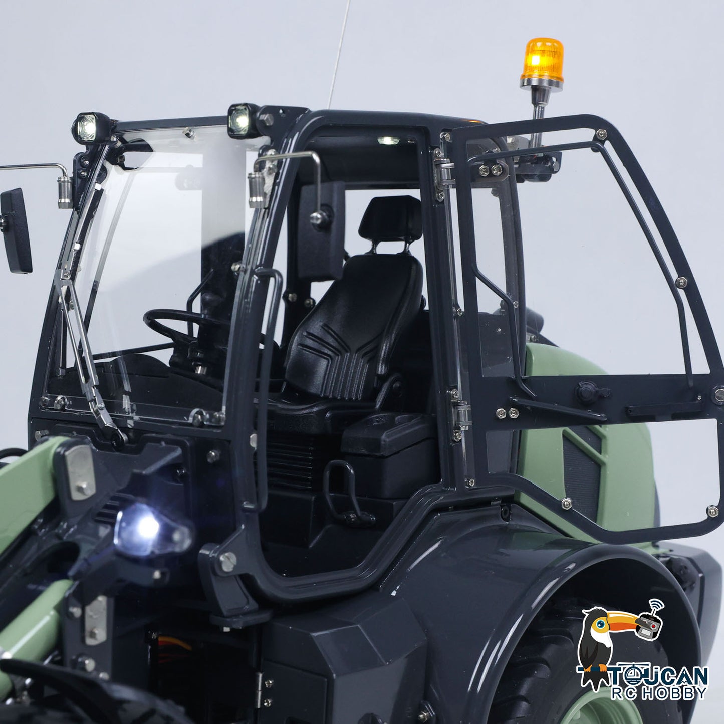 RTR LESU Metal 1/14 Remote Control Hydraulic Loader Aoue WA100M-8 4CH Valve RC Engineering Vehicle Quick Coupler Lights Sounds