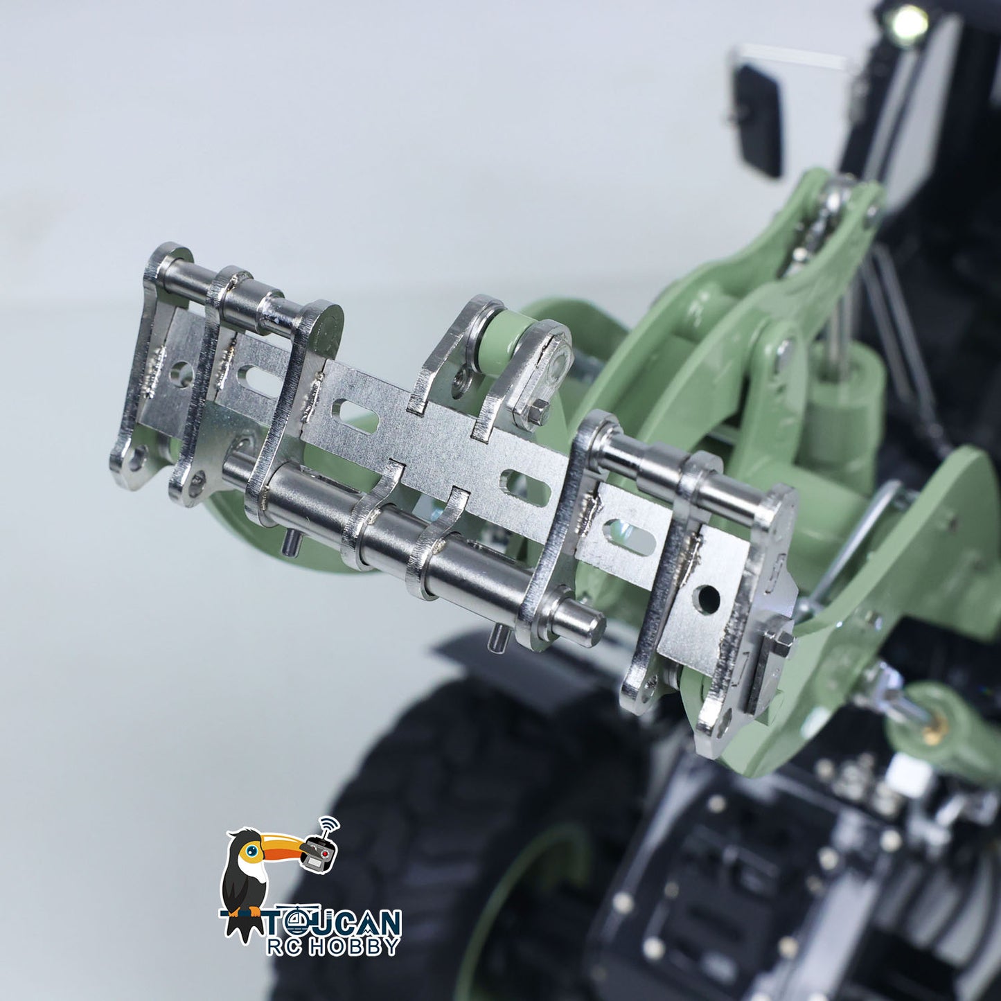 RTR LESU Metal 1/14 Remote Control Hydraulic Loader Aoue WA100M-8 4CH Valve RC Engineering Vehicle Quick Coupler Lights Sounds