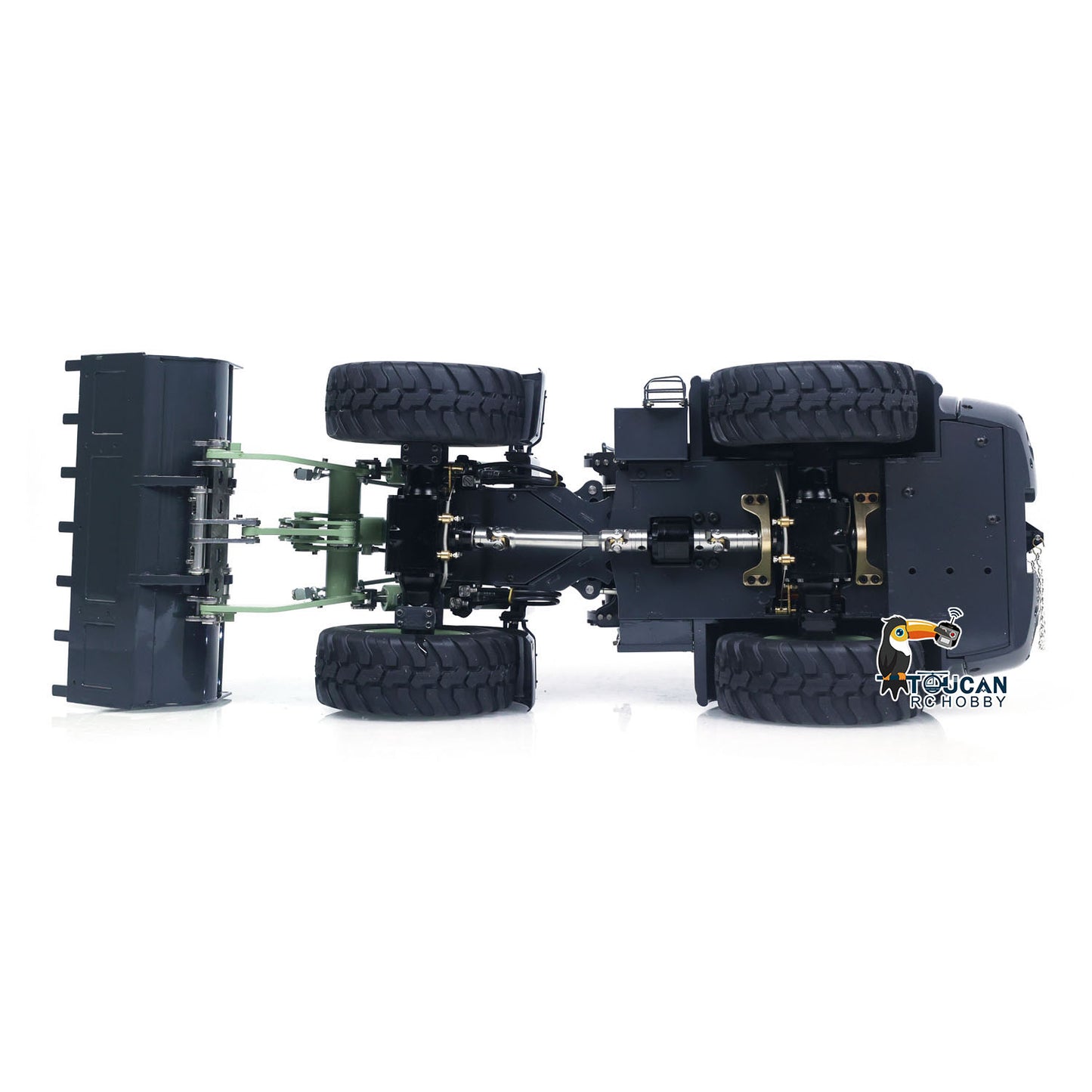 RTR LESU Metal 1/14 Remote Control Hydraulic Loader Aoue WA100M-8 4CH Valve RC Engineering Vehicle Quick Coupler Lights Sounds