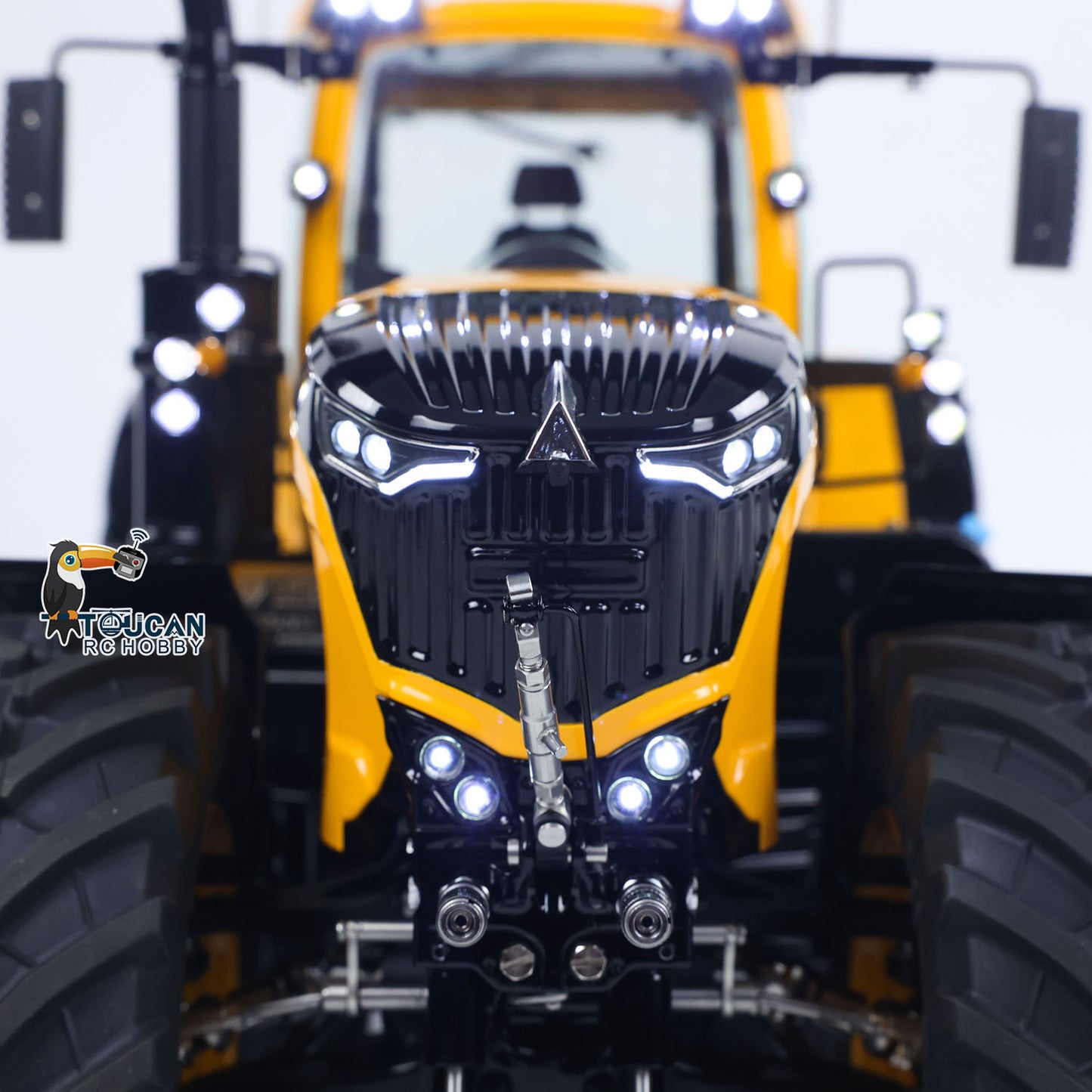 LESU 4x4 90% Metal Body 1/14 RC Hydraulic Tractor AOUE 1050 Radio Controlled Agricultural Vehicle Light Smoking Simulation Sound