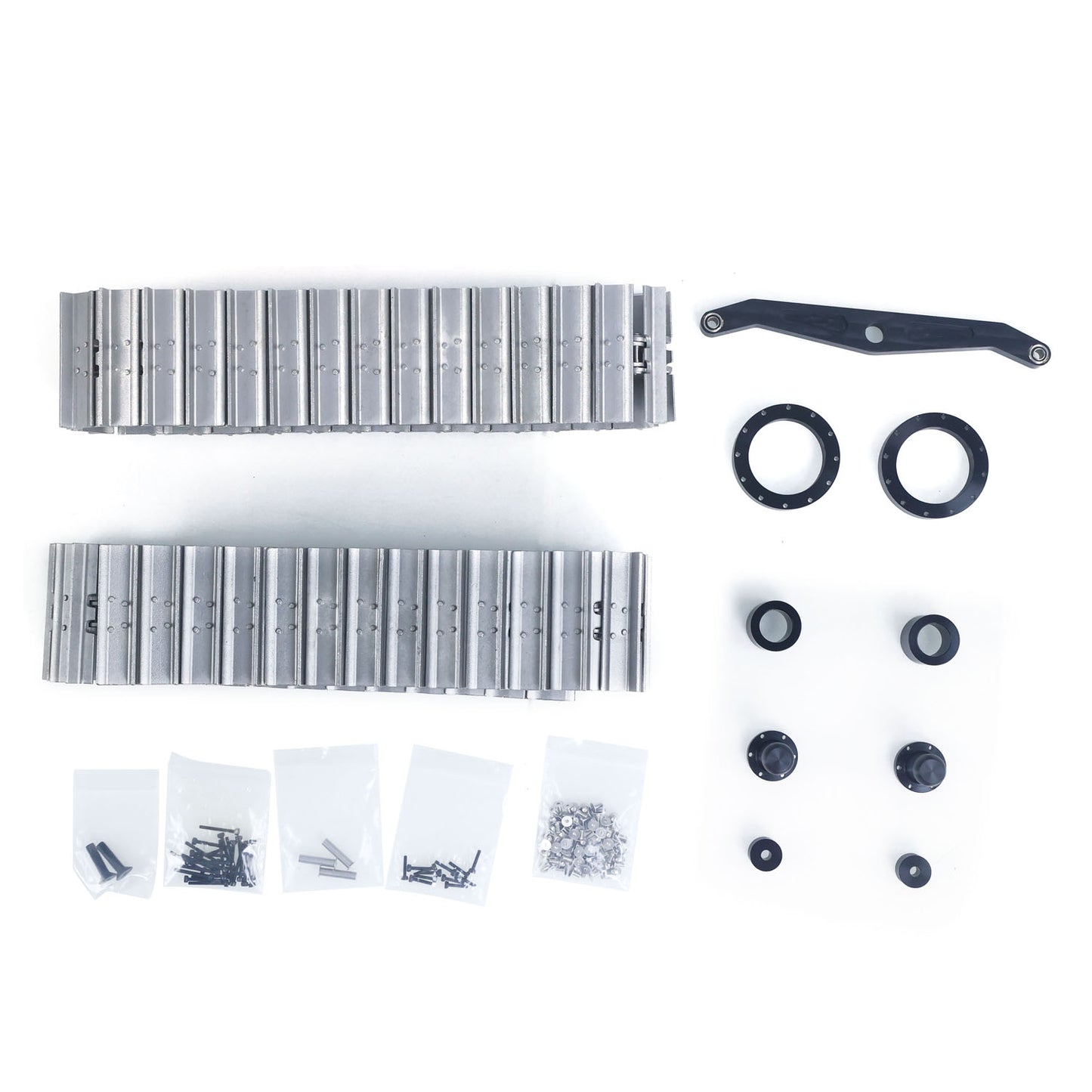 Full Metal Tracks for 1/14 Radio Control Hydraulic Bulldozer JDM-98 RC Engineering Vehicles DIY Model Optional Upgraded Part