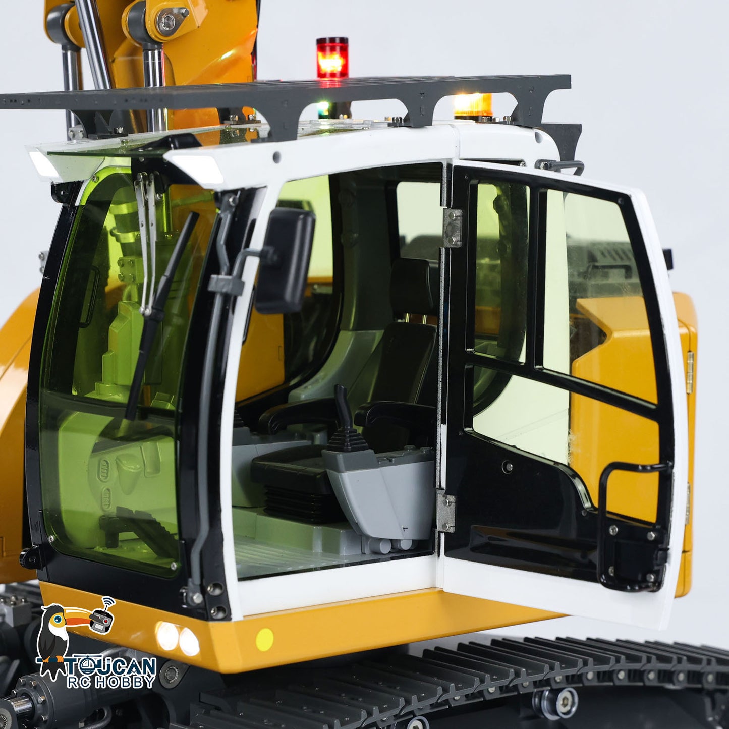 US STOCK 1/14 RC Hydraulic Excavator 914 5-ways Valve Metal Remote Control Digger Model