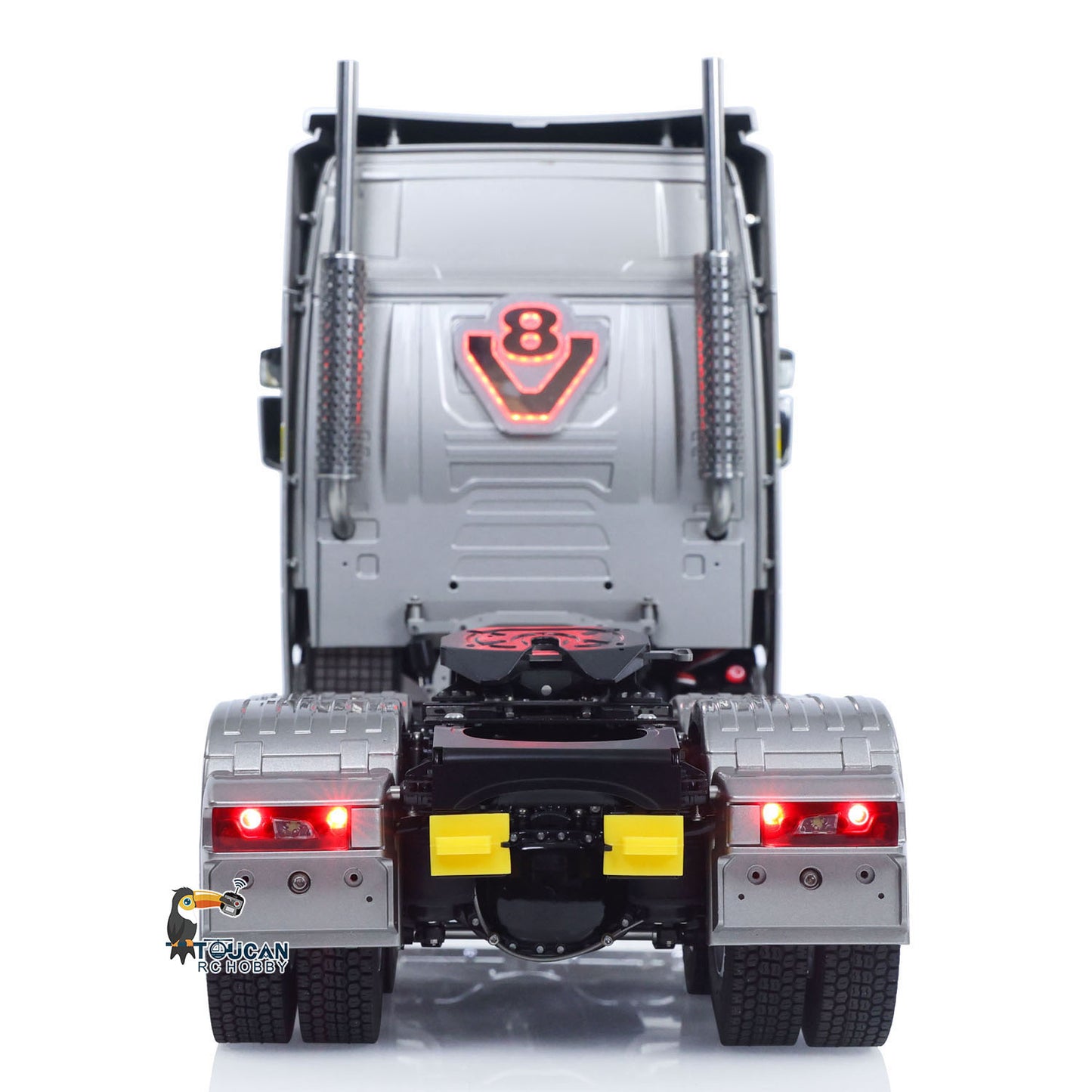 TOUCAN 1/14 RC Tractor Truck 770S RTR 3Speed Lorry 6X6 Metal Chassis Axle Locks Smoke Sound Light Chassis Suspension ST8 Battery