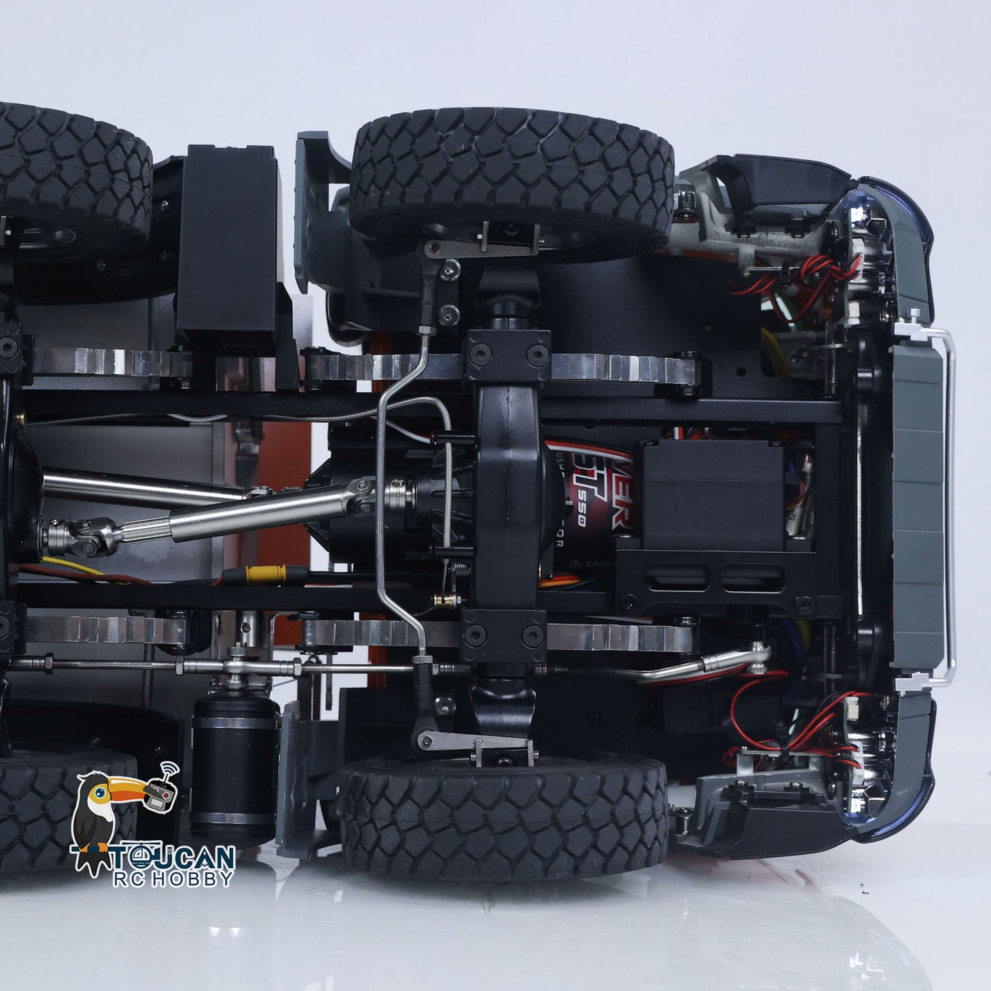 1/14 Kabolite K3367 8x8 Metal Hydraulic RC Tipper Remote Control Dump Truck Sonud Light 2Speed Model Battery ST8 Radio Axle Lock