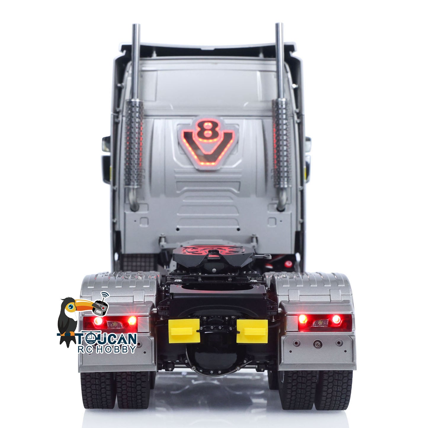 TOUCAN 1/14 RC Tractor Truck 770S RTR 3Speed Lorry 6X6 Metal Chassis Axle Locks Smoke Sound Light Chassis Suspension ST8 Battery