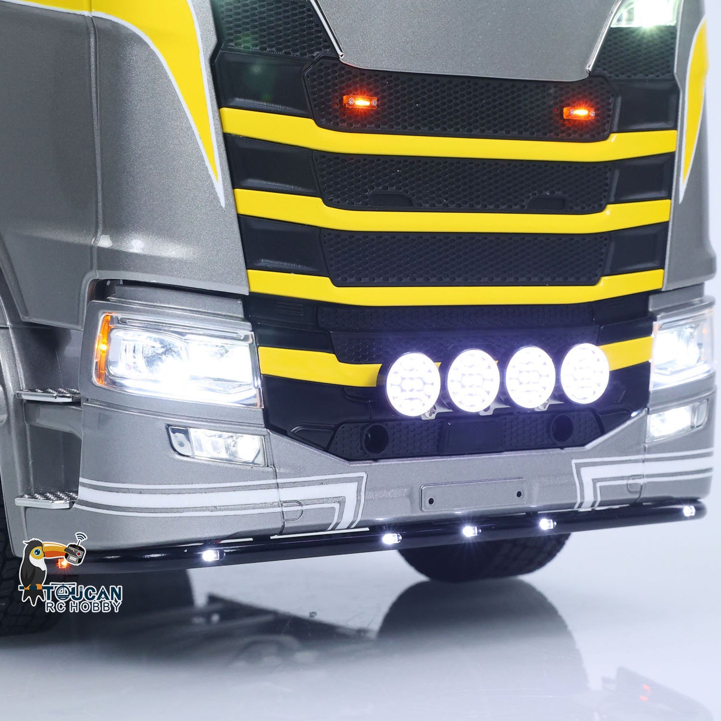 TOUCAN 1/14 RC Tractor Truck 770S RTR 3Speed Lorry 6X6 Metal Chassis Axle Locks Smoke Sound Light Chassis Suspension ST8 Battery