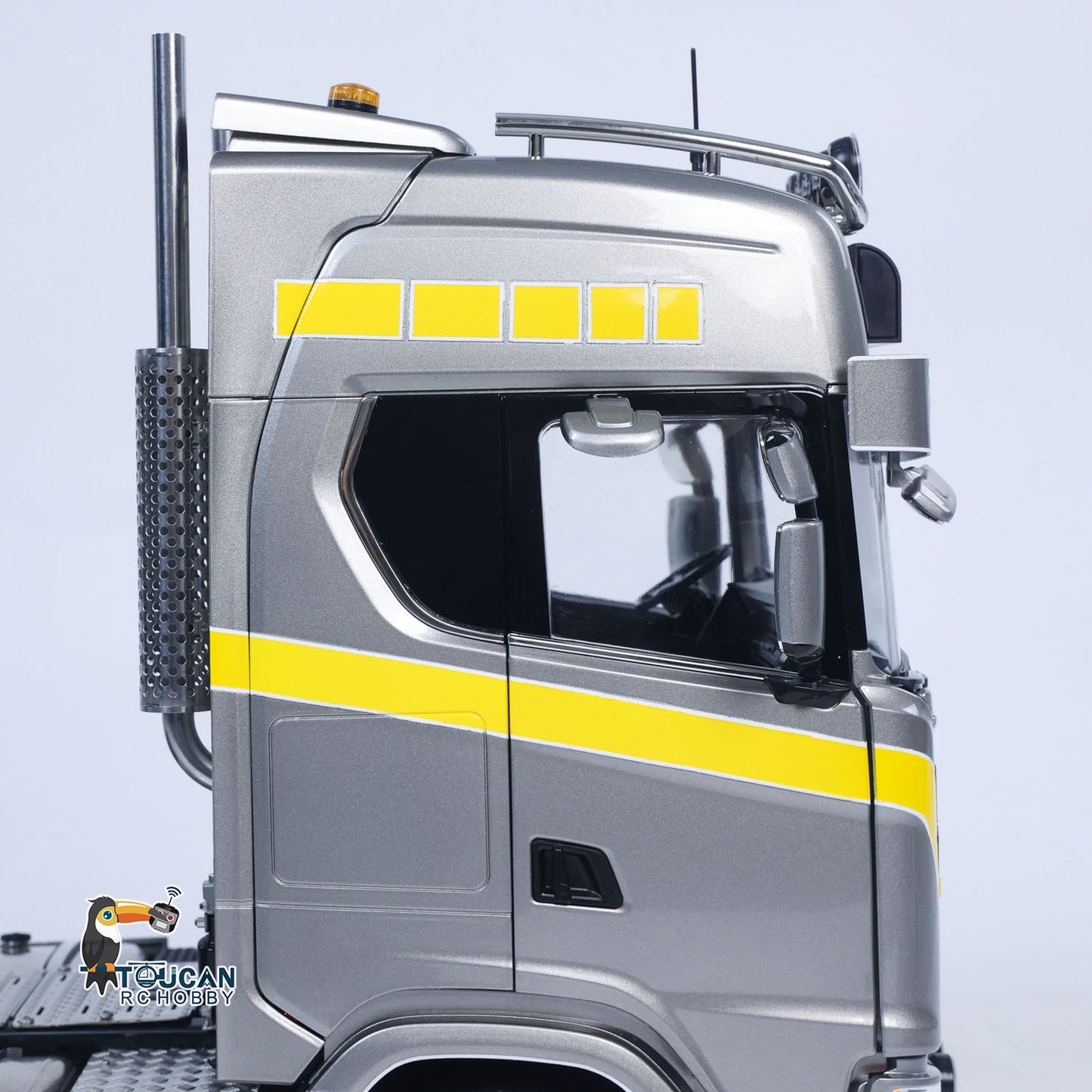 TOUCAN 1/14 RC Tractor Truck 770S RTR 3Speed Lorry 6X6 Metal Chassis Axle Locks Smoke Sound Light Chassis Suspension ST8 Battery