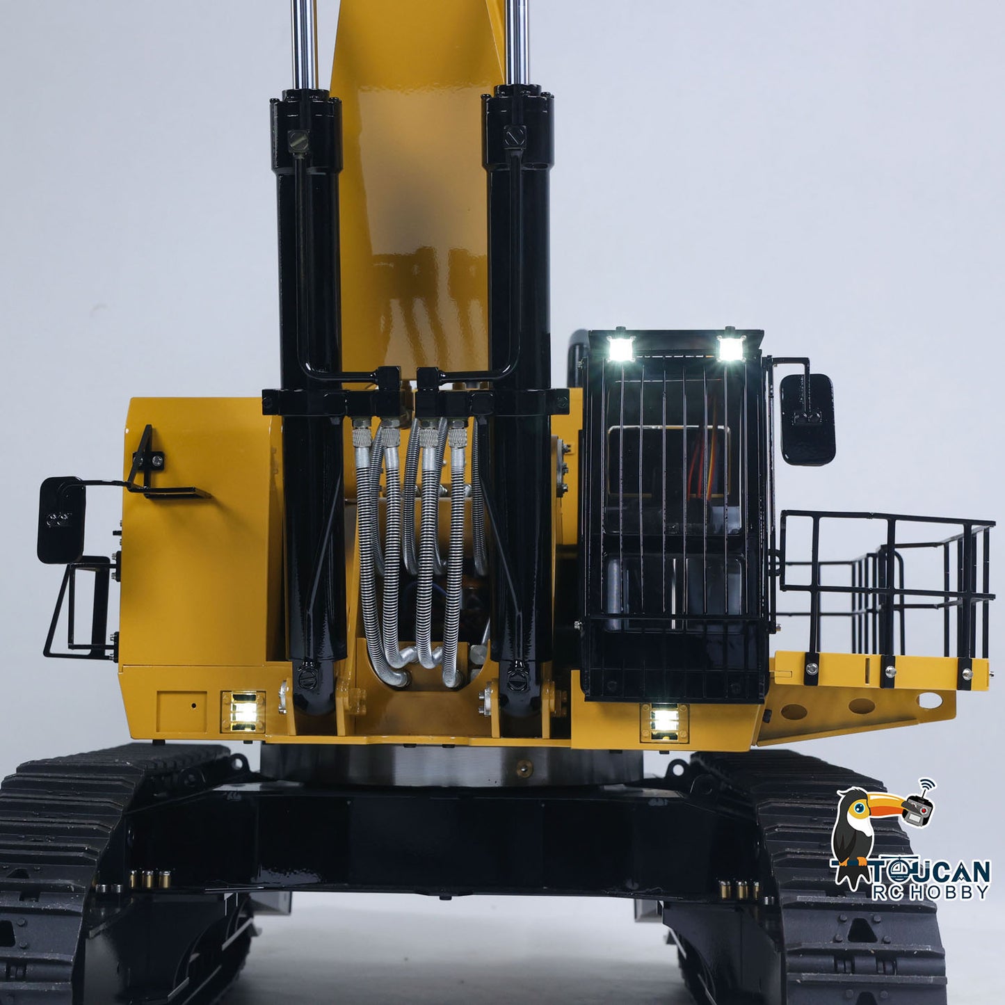 RTR 1/14 Hydraulic RC Excavator 6015B Metal Remote Control Digger Heavy Duty Model Construction Vehicle Flysky PL18EV Lite