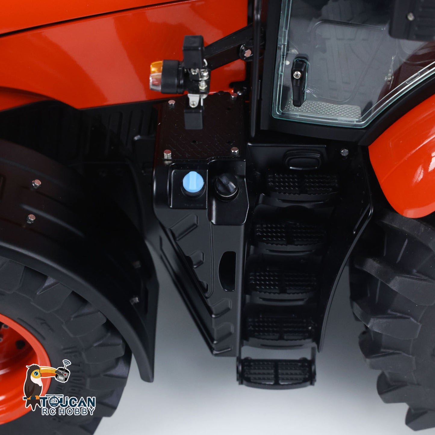 LESU 4x4 Metal 1/14 RC Hydraulic Tractor Car AOUE 1050 Radio Controlled Farm Truck Light Smoking Simulation Sound Differential