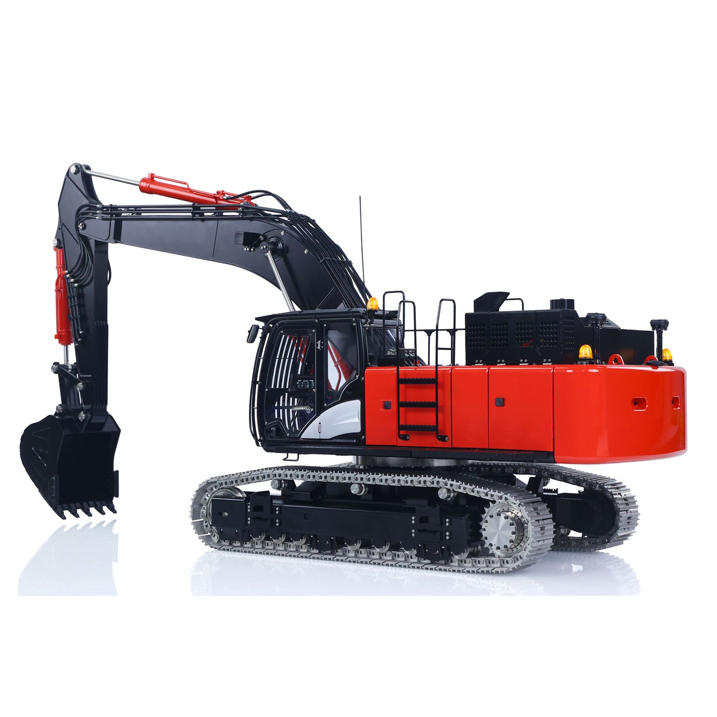 LESU 1/14 Remote Control Hydraulic Excavator Aoue ZX490 RTR CNC Metal RC Digger Car 6CH Valve Constraction Machine Light Sound Paladin PL18EV Lite