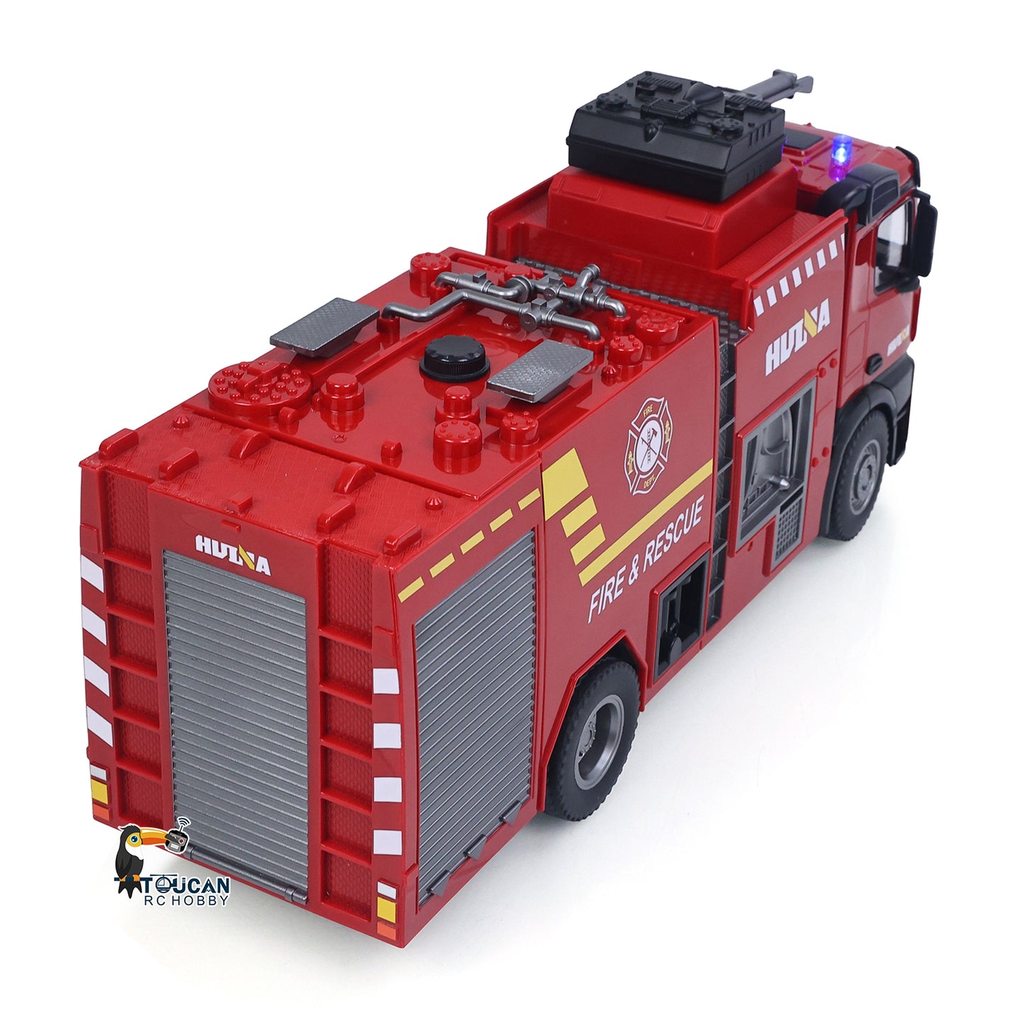 US STOCK HUINA 1/14 RC 2.4G 562 Box Water Sprayable Fire Truck Car Toy Model Gift Battery