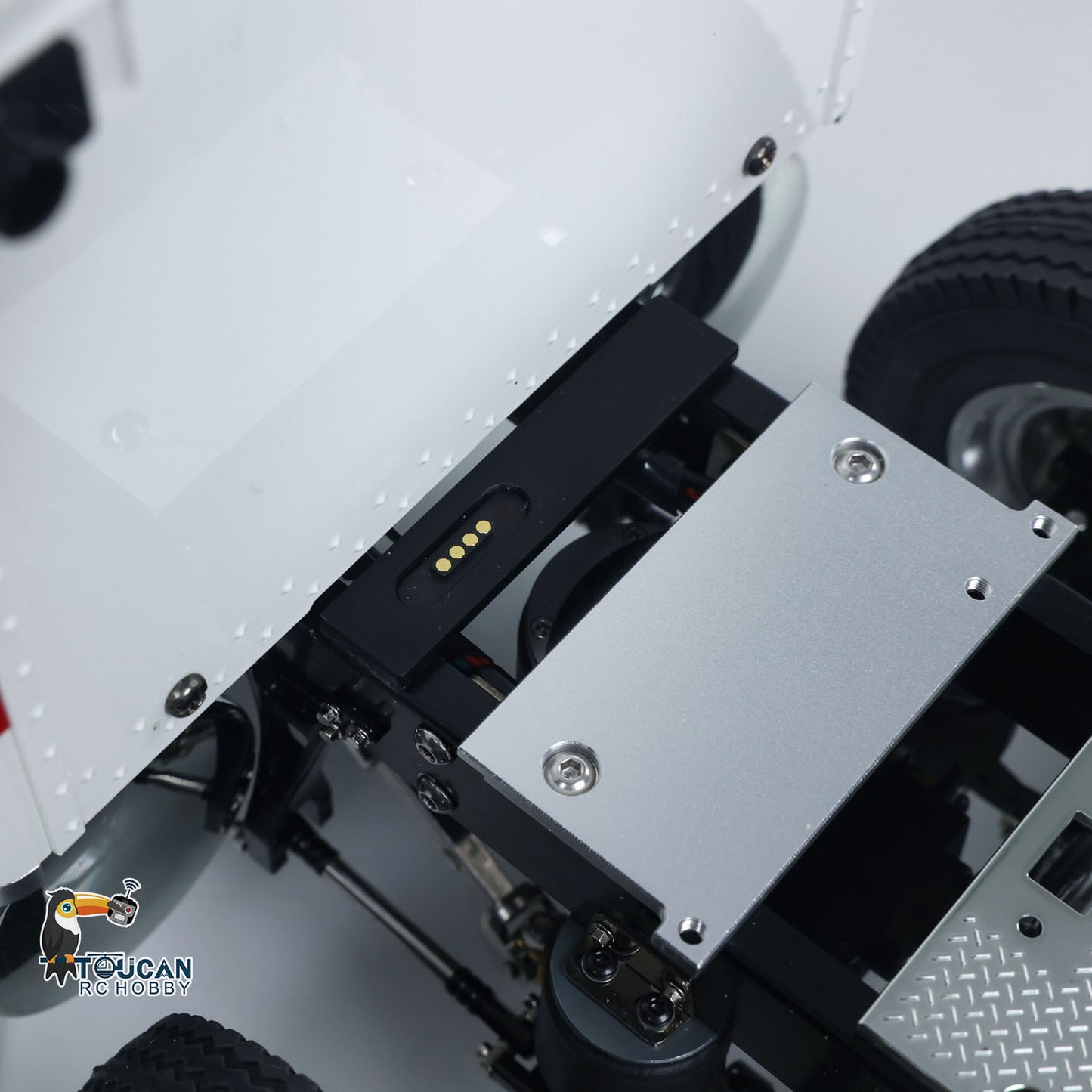 TOUCAN TAMIYA 8X4 1/14 RC Tractor Truck 56344 Grand Hauler Remote Control Lorry Car Mid Lift Axle Chassis Suspension ST8 Radio
