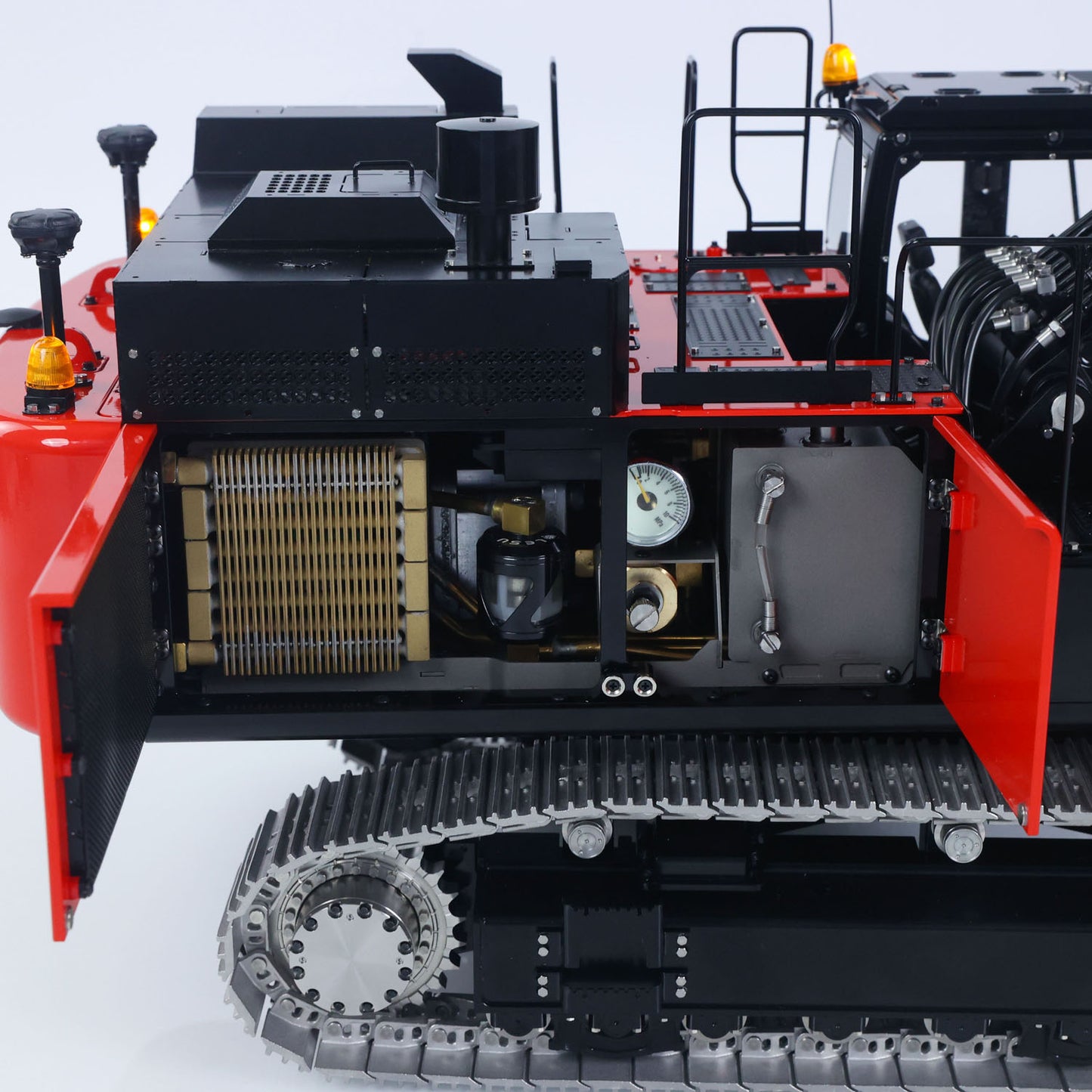 LESU Aoue ZX490 1/14 Remote Control Hydraulic Excavator KIT CNC Metal RC Digger Car 6CH Valve Light Brushless Pump Motor Model Engineering Vehicle