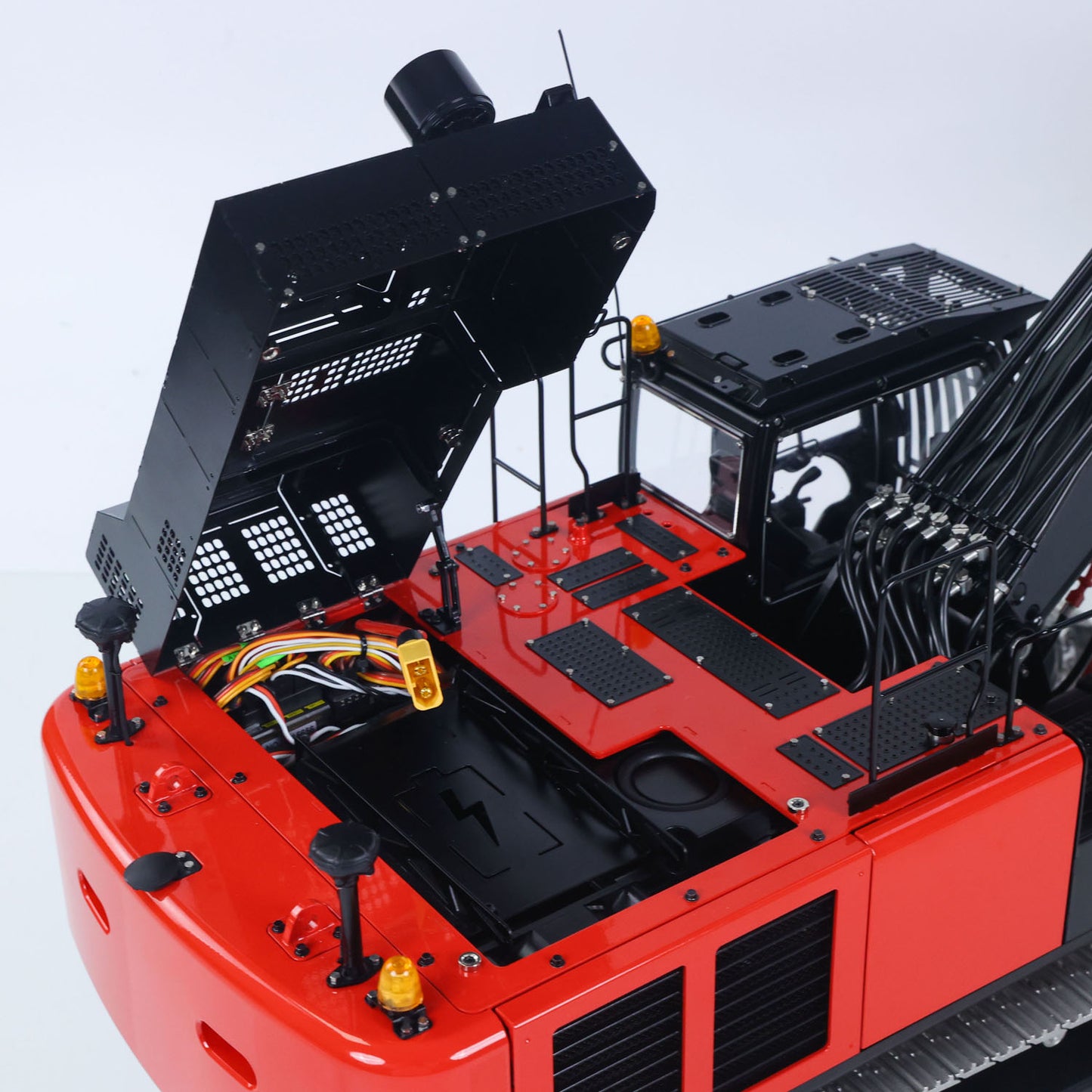 LESU Aoue ZX490 1/14 Remote Control Hydraulic Excavator KIT CNC Metal RC Digger Car 6CH Valve Light Brushless Pump Motor Model Engineering Vehicle