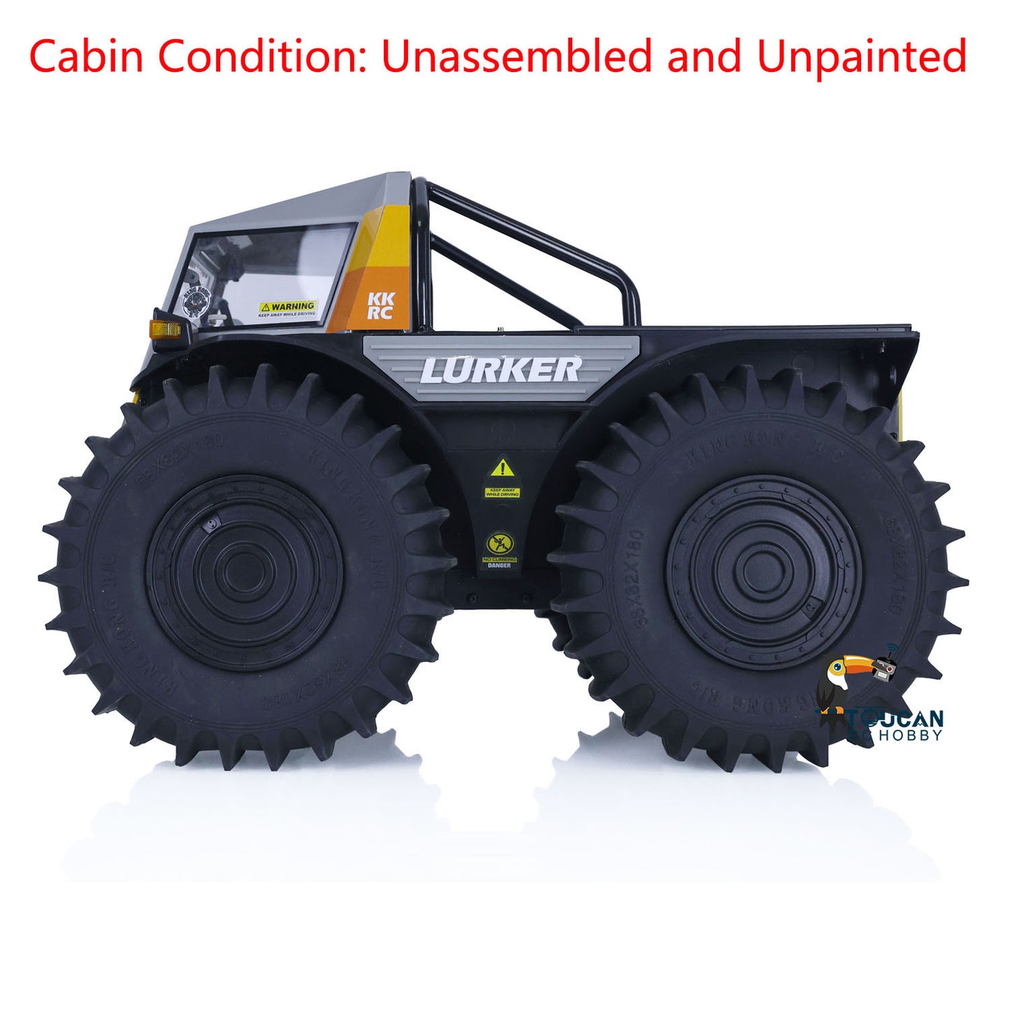 Kingkong 1/10 All-terrain RC Off-road Vehicle Amphibious Climbing Car KIT D-E077 Painted and Unassembled Kits DIY Hobby Model Gift