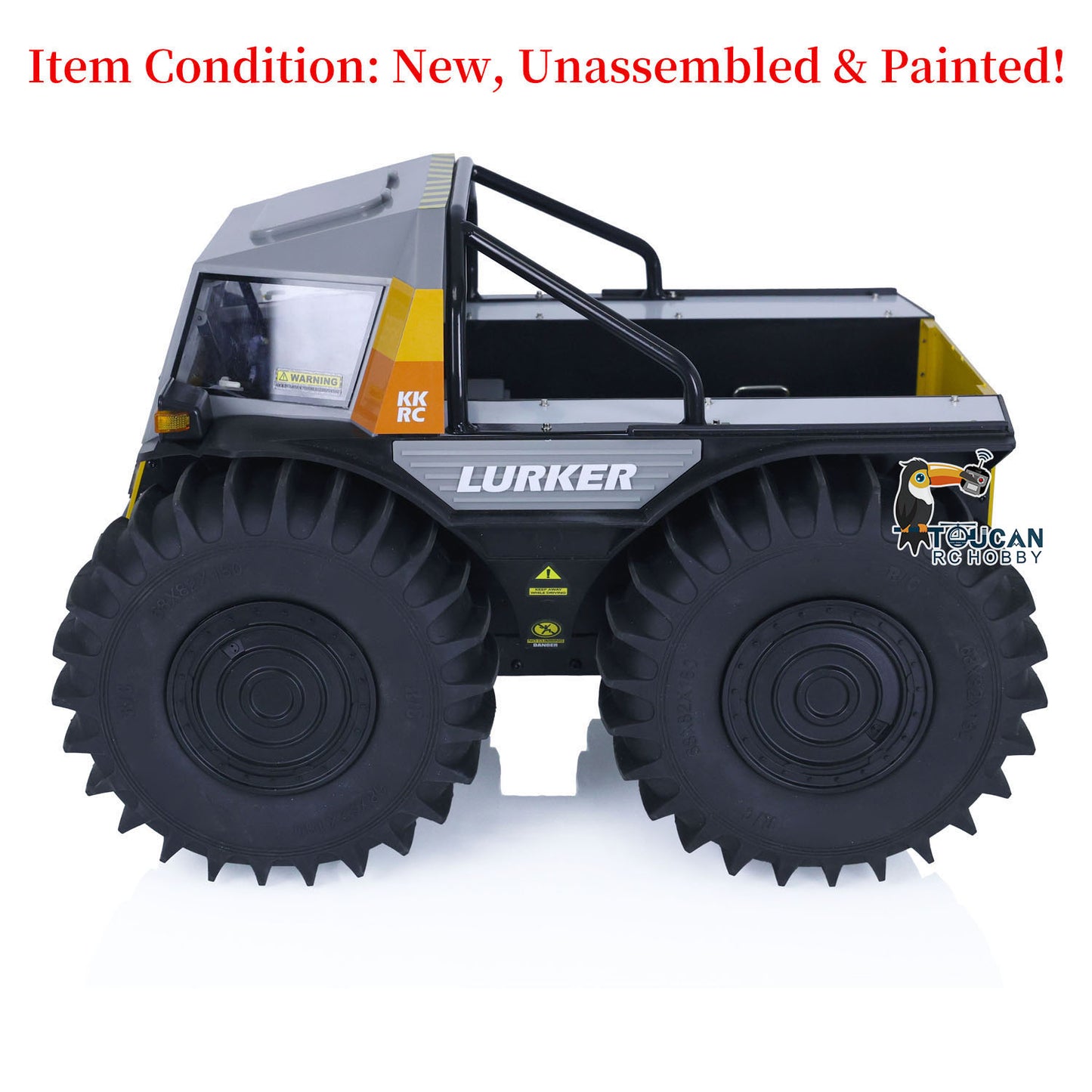 1/10 All-terrain RC Off-road Vehicle Amphibious Climbing Car KIT D-E077 Painted and Unassembled Kits DIY Hobby Model Gift