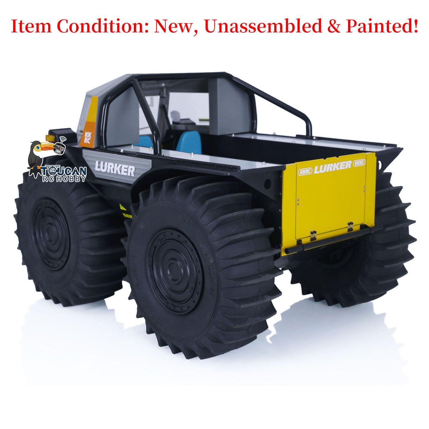 1/10 All-terrain RC Off-road Vehicle Amphibious Climbing Car KIT D-E077 Painted and Unassembled Kits DIY Hobby Model Gift