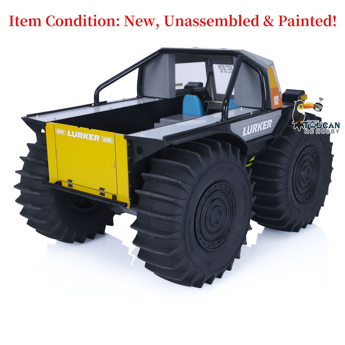 1/10 All-terrain RC Off-road Vehicle Amphibious Climbing Car KIT D-E077 Painted and Unassembled Kits DIY Hobby Model Gift