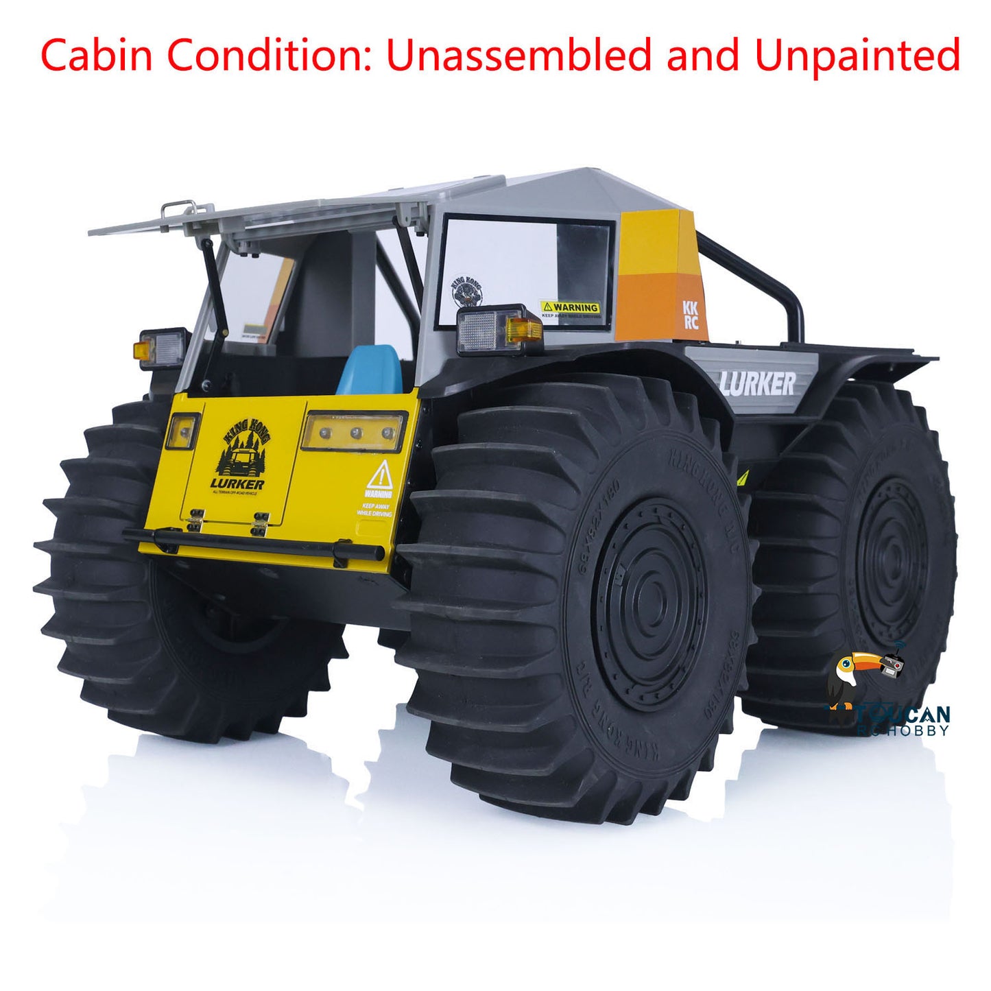 Kingkong 1/10 All-terrain RC Off-road Vehicle Amphibious Climbing Car KIT D-E077 Painted and Unassembled Kits DIY Hobby Model Gift