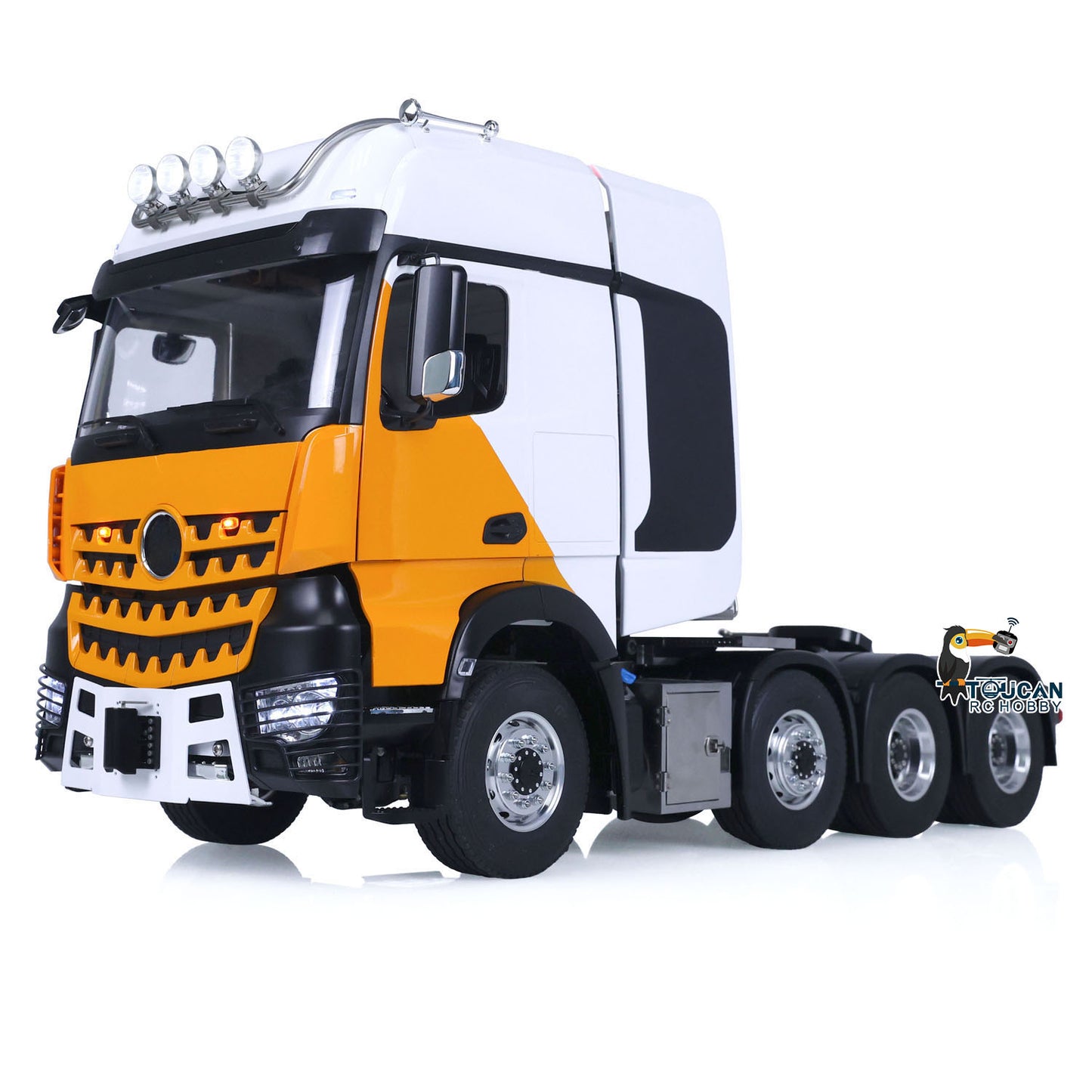 1/14 TOUCAN Metal 8X8 Differential Lock Axles RTR DIY RC Tractor Trucks Remote Control Lorry Cars Model Warning Lights