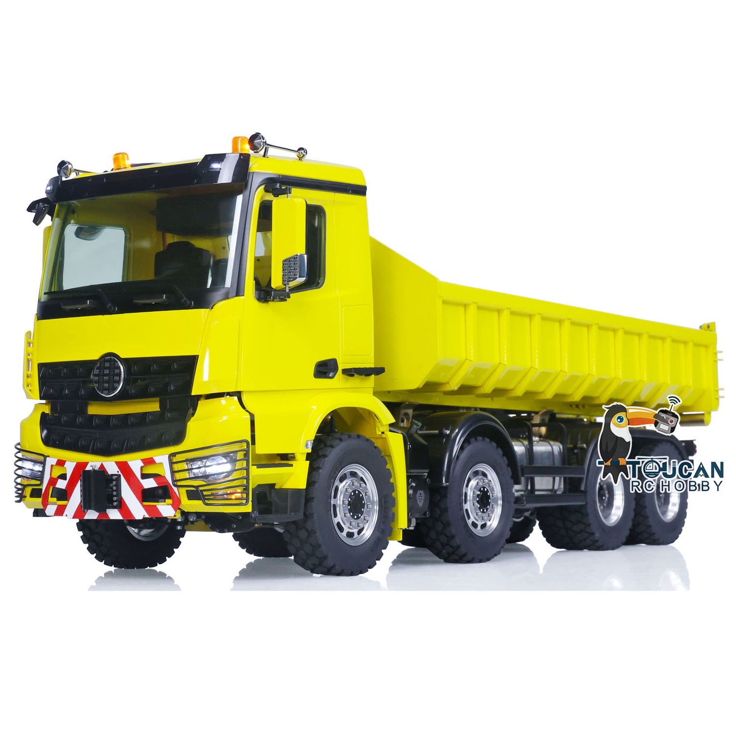 1/14 LESU 8x8 RTR Hydraulic RC Full-dump Truck Metal Radio Controlled Construction Vehicles Upgraded Model FlySky I6S