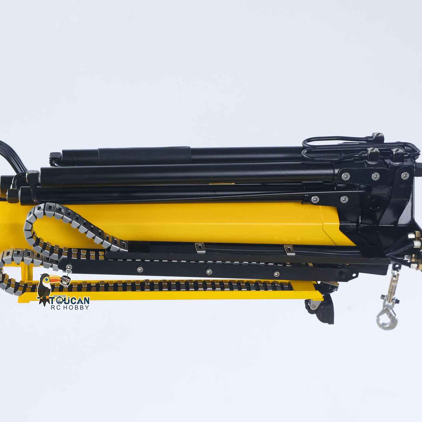 1/14 10x10 Remote Control Hydraulic Crane Dump Truck RC Full Dumper Rear Axle Lifting HobbyWing Brushed Motor 9CH Steel Valve