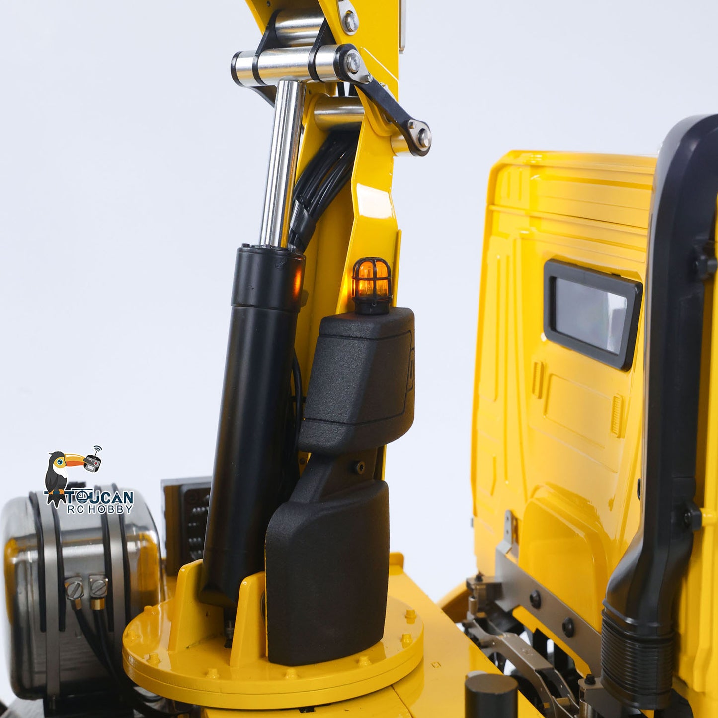 1/14 10x10 Remote Control Hydraulic Crane Dump Truck RC Full Dumper Rear Axle Lifting HobbyWing Brushed Motor 9CH Steel Valve