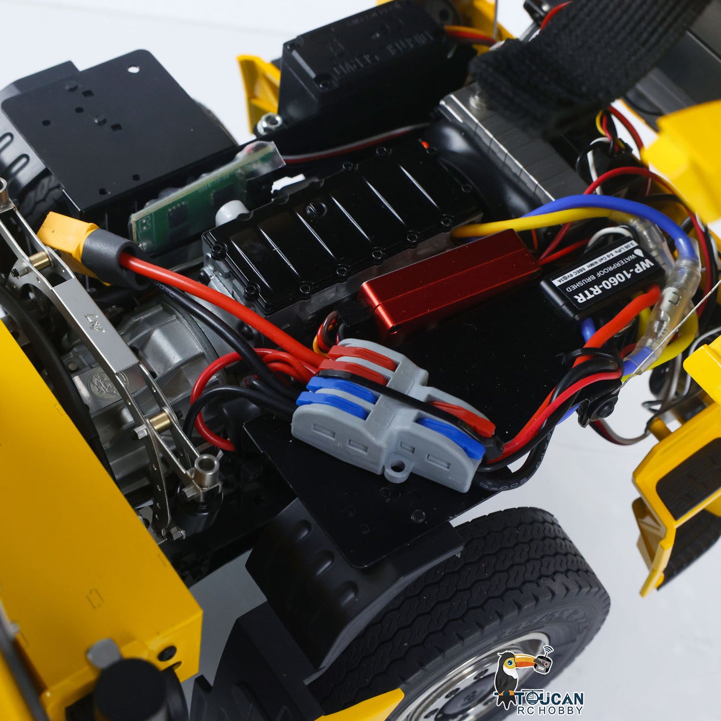 1/14 10x10 Remote Control Hydraulic Crane Dump Truck RC Full Dumper Rear Axle Lifting HobbyWing Brushed Motor 9CH Steel Valve