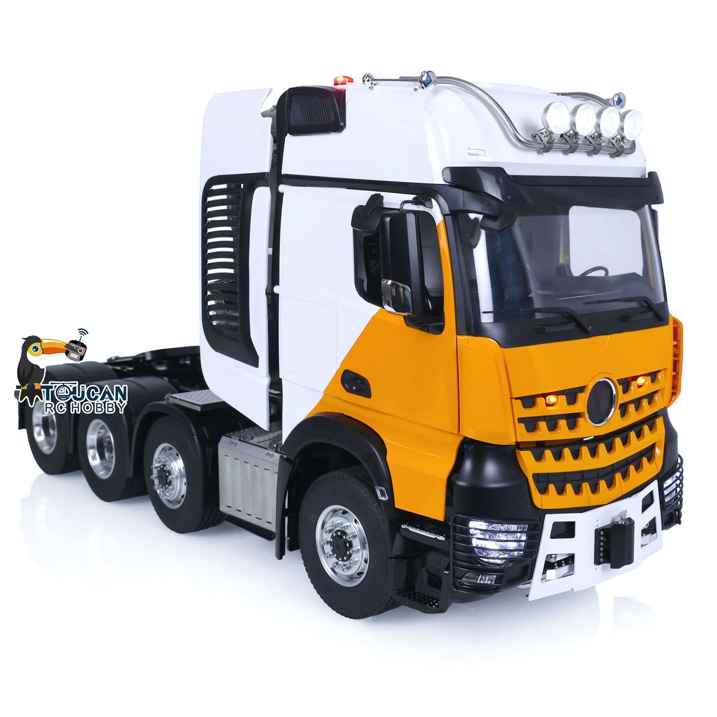 1/14 TOUCAN Metal 8X8 Differential Lock Axles RTR DIY RC Tractor Trucks Remote Control Lorry Cars Model Warning Lights