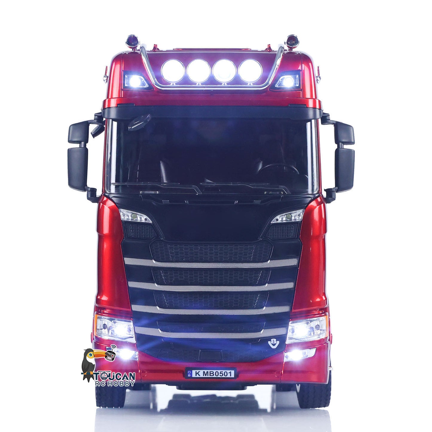 Fast Shipping 770S Plastic 1/18 RC Tractor Truck Toys Finished Model RTR 7.4V Battery Radio 19CH Light Sound Effects Remote Control Lorry Car