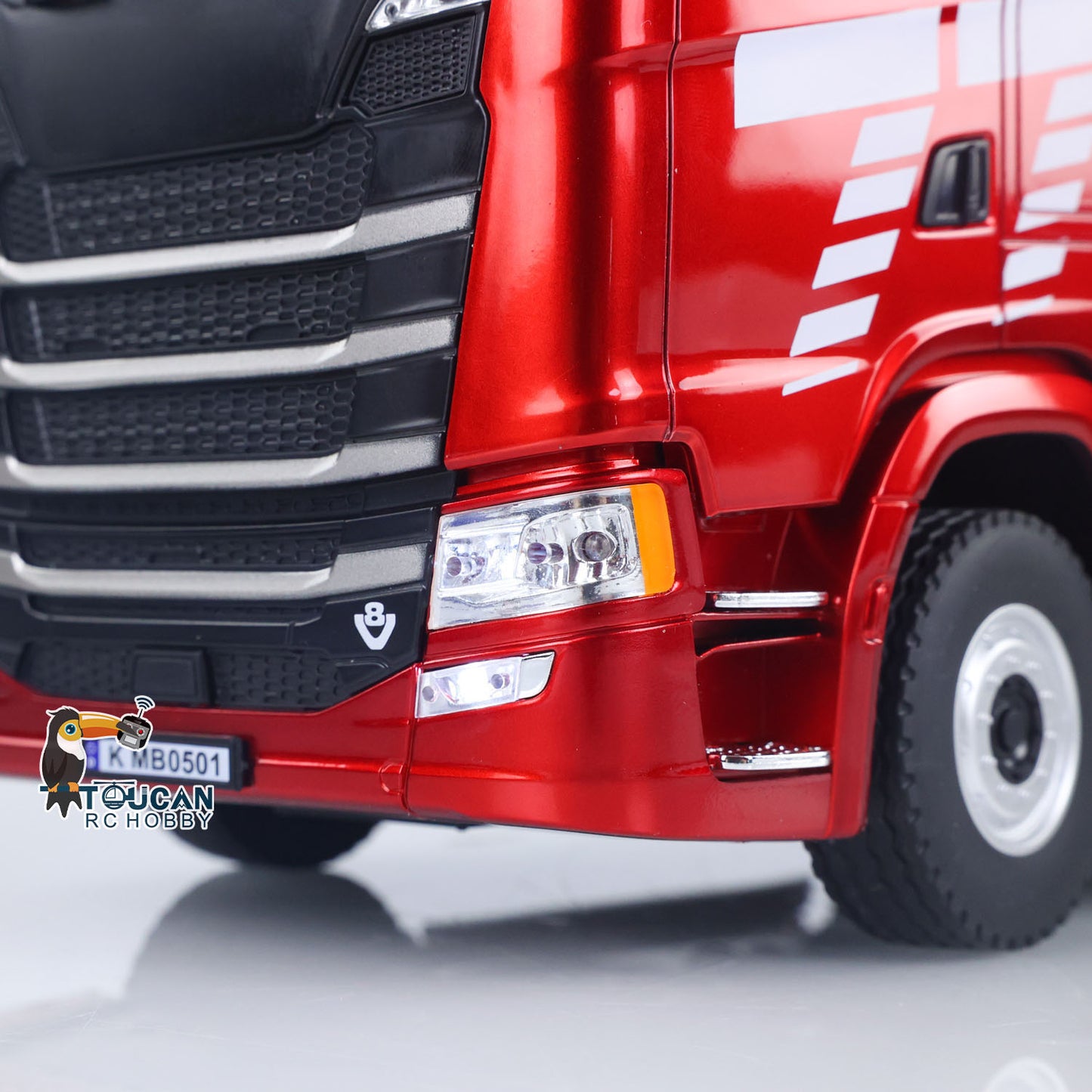 Fast Shipping 770S Plastic 1/18 RC Tractor Truck Toys Finished Model RTR 7.4V Battery Radio 19CH Light Sound Effects Remote Control Lorry Car