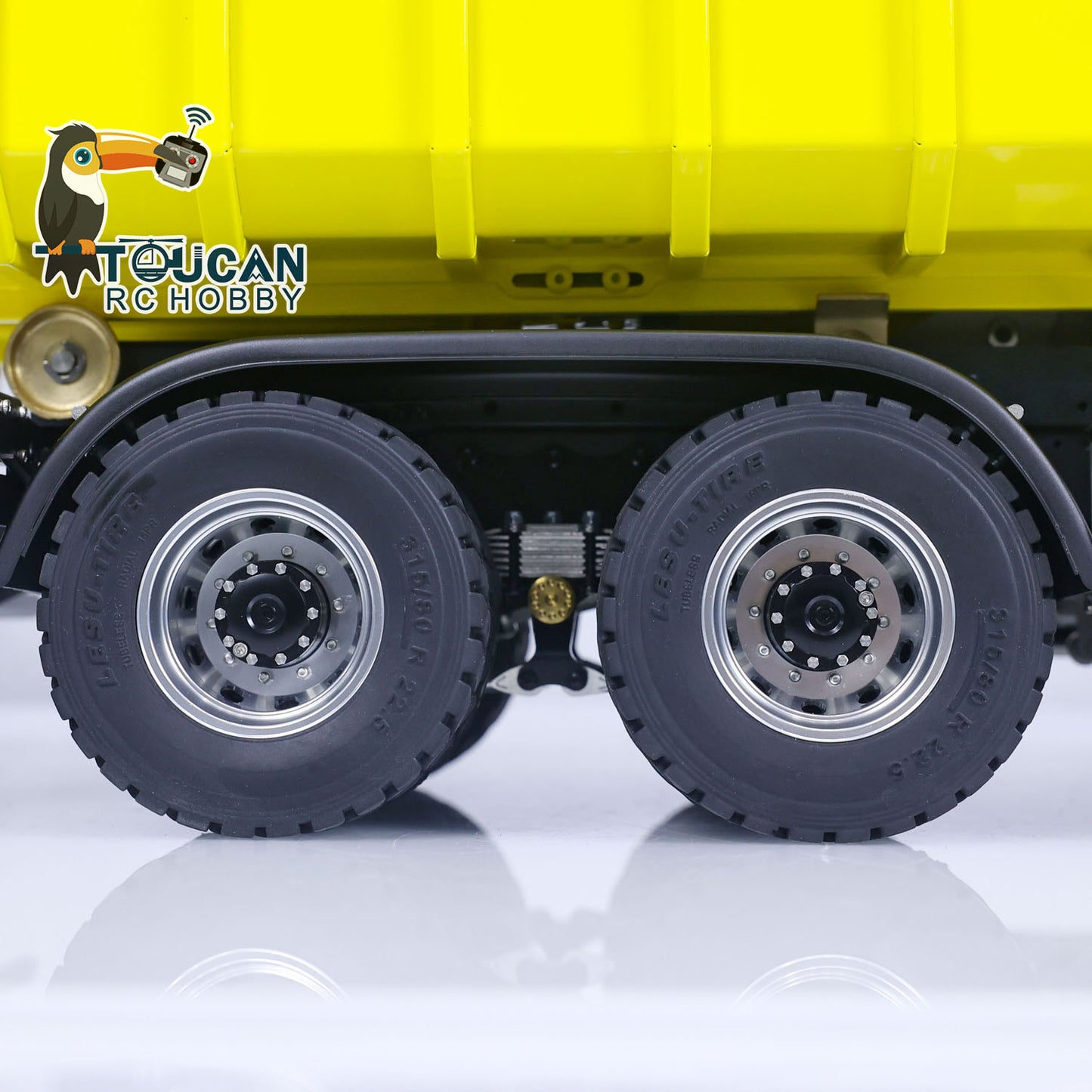 1/14 LESU 8x8 RTR Hydraulic RC Full-dump Truck Metal Radio Controlled Construction Vehicles Upgraded Model FlySky I6S