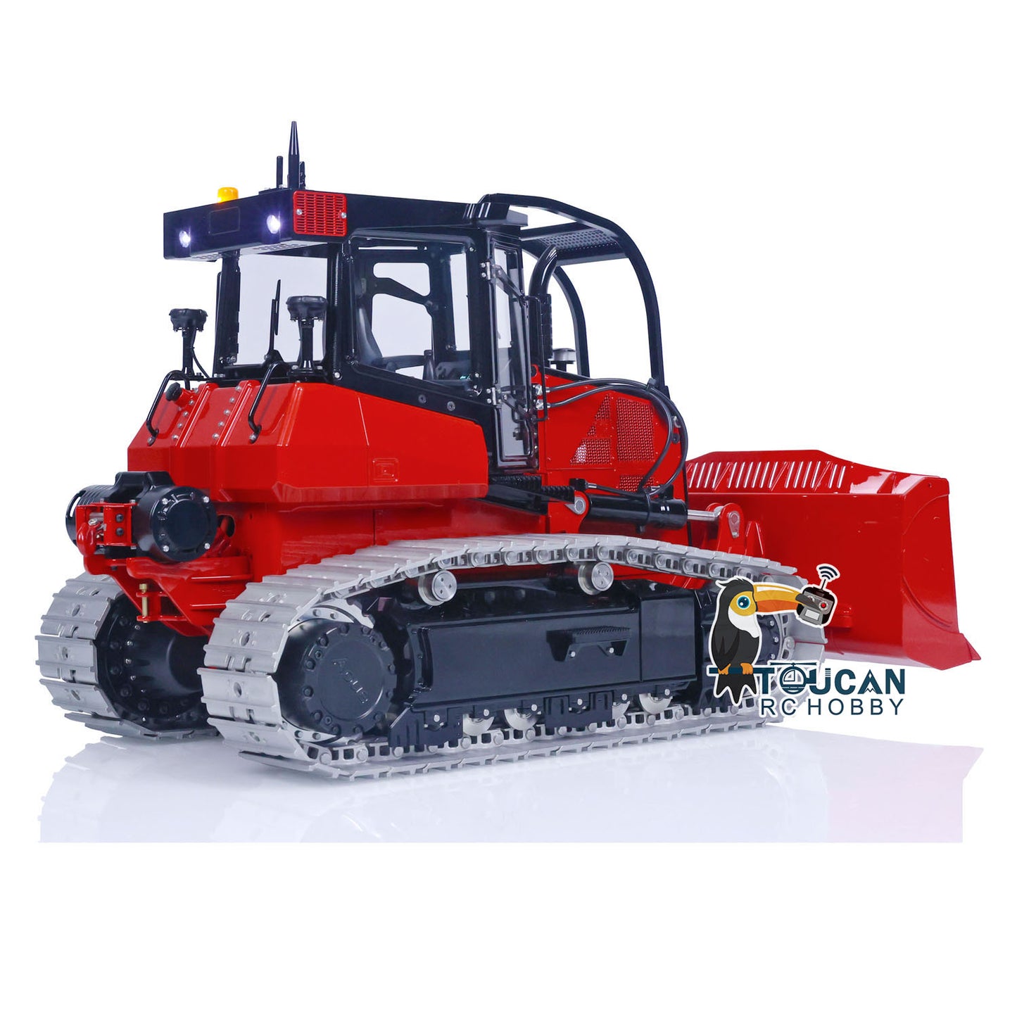 LESU Metal 1/14 Aoue 850K Hydraulic RC Bulldozer RTR Remote Control Dozer Simulation Model DIY Original Tracks FlySky I6S