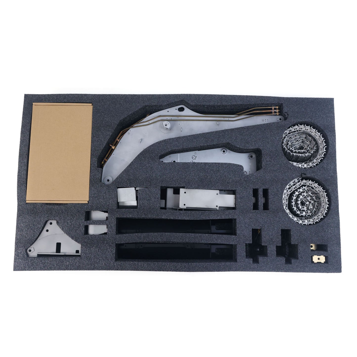 LESU AOUE 2Arms LR956 1/14 RC Hydraulic Excavator Metal KIT Radio Controlled Digger Model 4MPA Dual Pumps Light 6CH Valve Brushless Motor