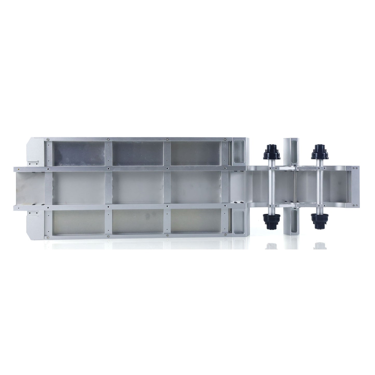 US STOCK 1/14 DoubleE Metal 2 Axels Low Trailer Flatbed E012 001 for Remote Control Tractor Truck E113 RC Lorry Car Model Upgrade Parts