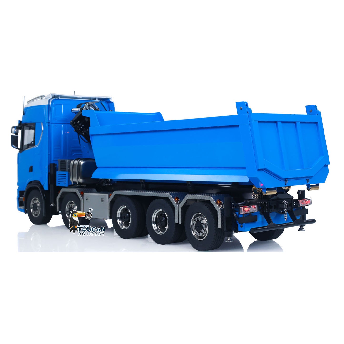 10x10 Metal Chassis 770S 1/14 RC Hydraulic Dump Truck Crane Full Tipper Machine