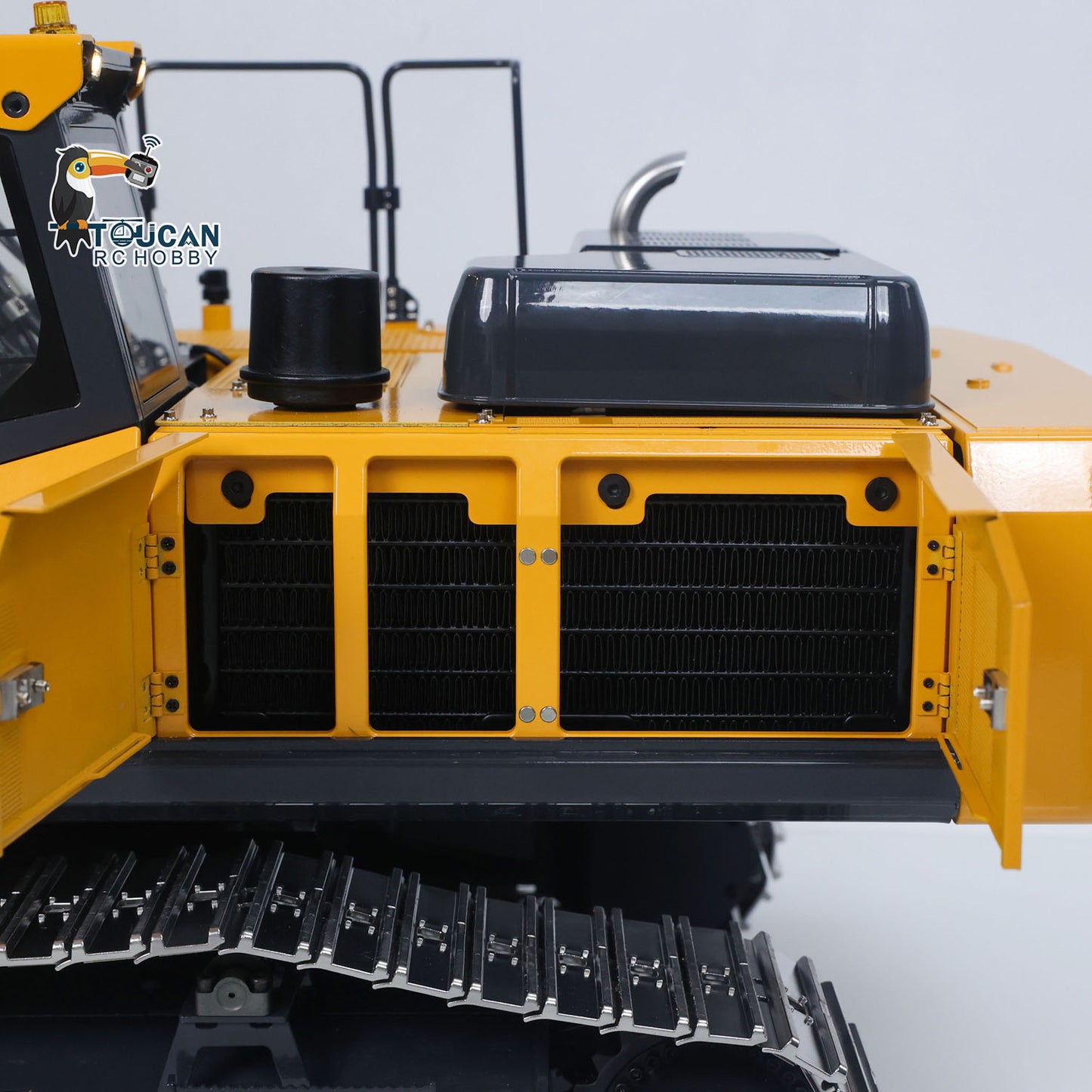 Super Frog 3 Pumps E400 Pro 6CH Valve Thumb Type 1/14 RC Hydraulic Excavator Metal Remote Control Digger Frsky X14 Radio Sound